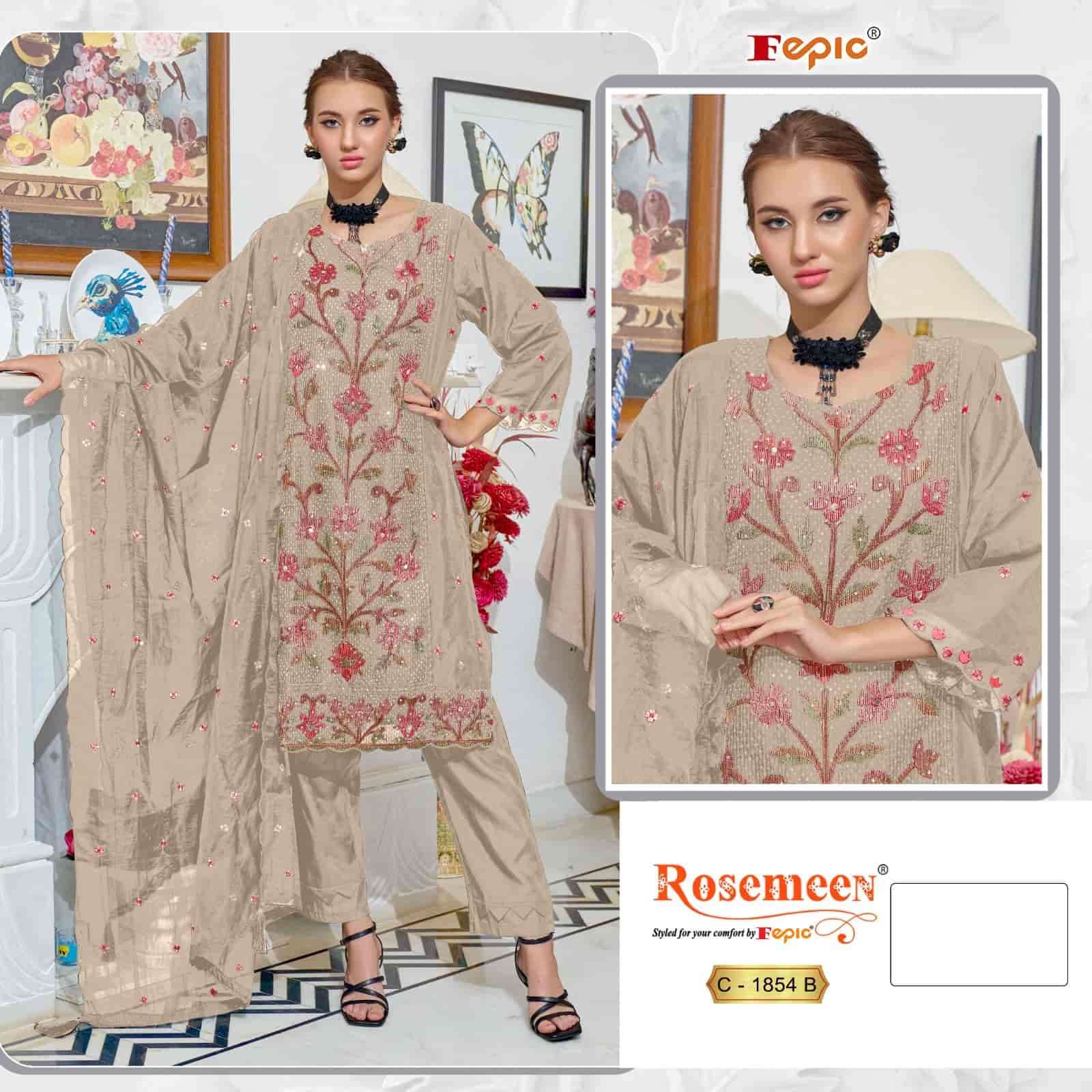 Fepic C 1854 Latest Pakistani Embroidered Salwar Kameez Ensemble