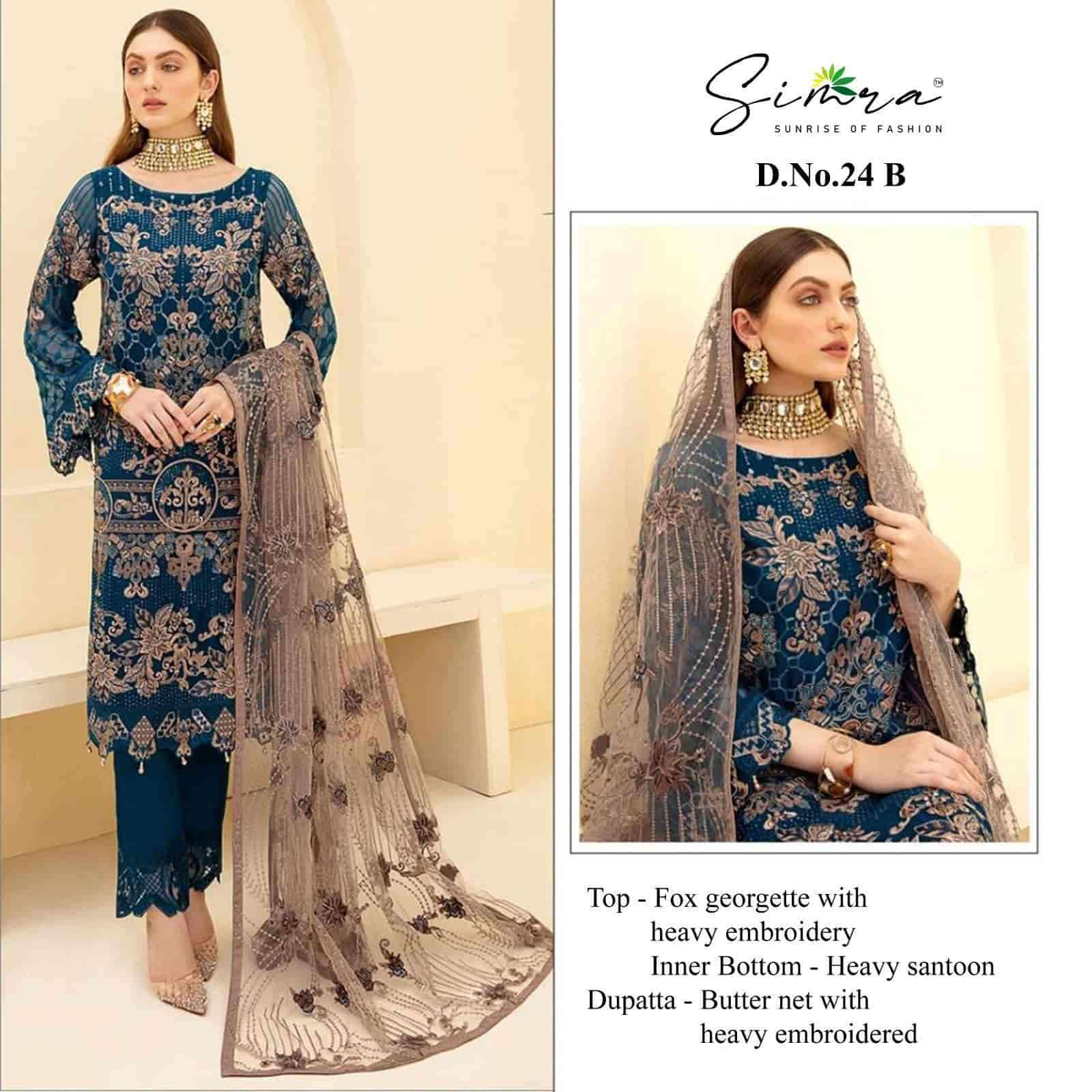 Simra Festive Georgette Embroidered Salwar Suit view 2