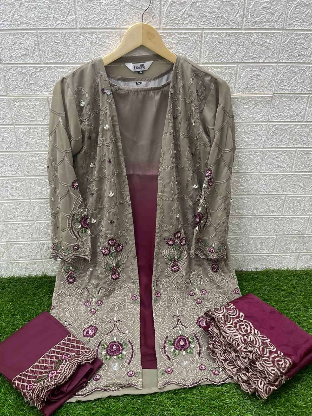 Laxuria Trends 1403 Exclusive Fancy Style Readymade Kurti Bottom Dupatta Collection view 4