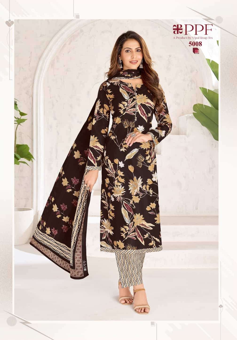 Ppf Poshak Vol 5 Pure Cotton Unstitch Salwar Suit Exporters view 5