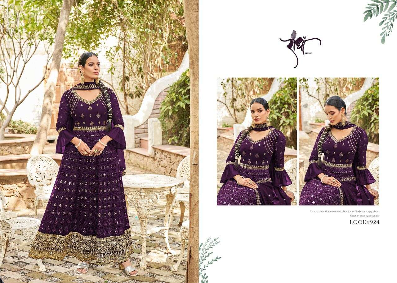 Radha Trends Floral Anarkali Suit view 8