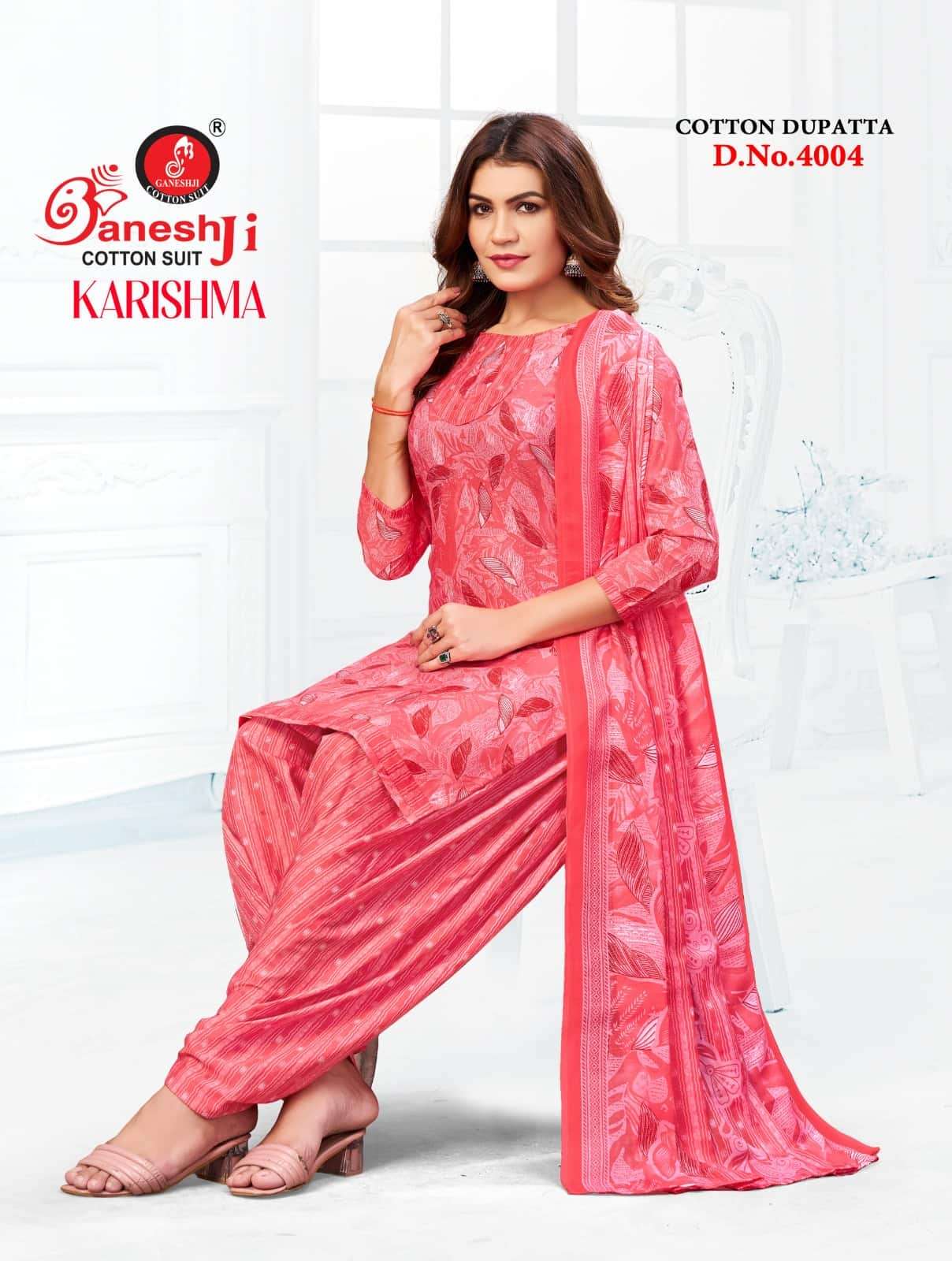 Ganeshji Karishma Patiyala Vol 4 Unstitch Cotton Salwar Suit Sets view 9