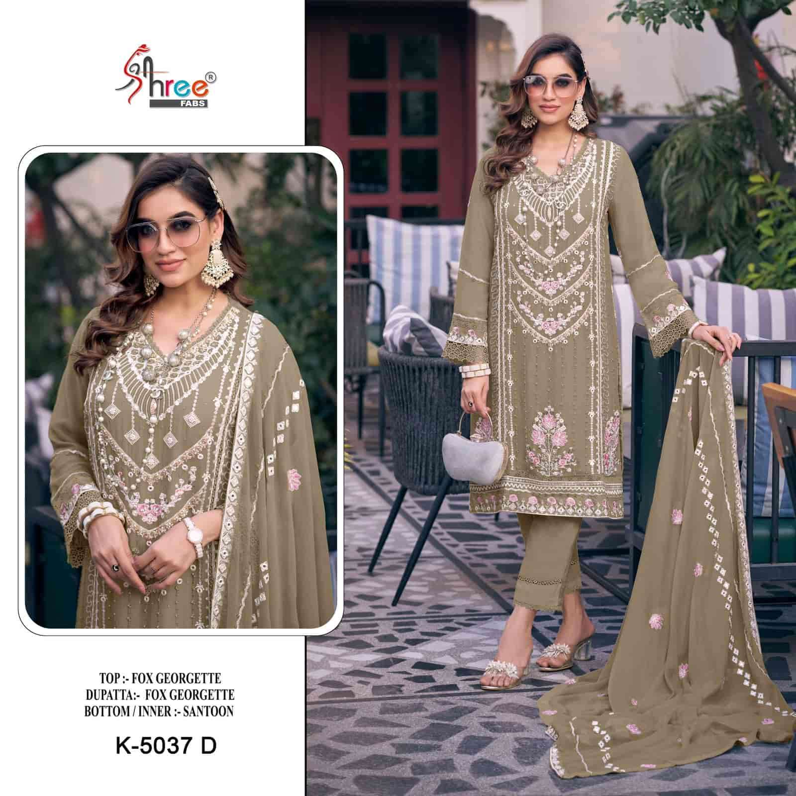 Shree Fabs K 5037 Colors Pakistani Style Designer Georgette Embroidered Suit Wholesalers view 4