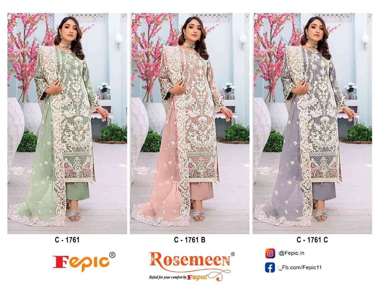 Fepic C 1761 Colors Heavy Designer Style Pakistani Embroidered Dress Exporter view 4