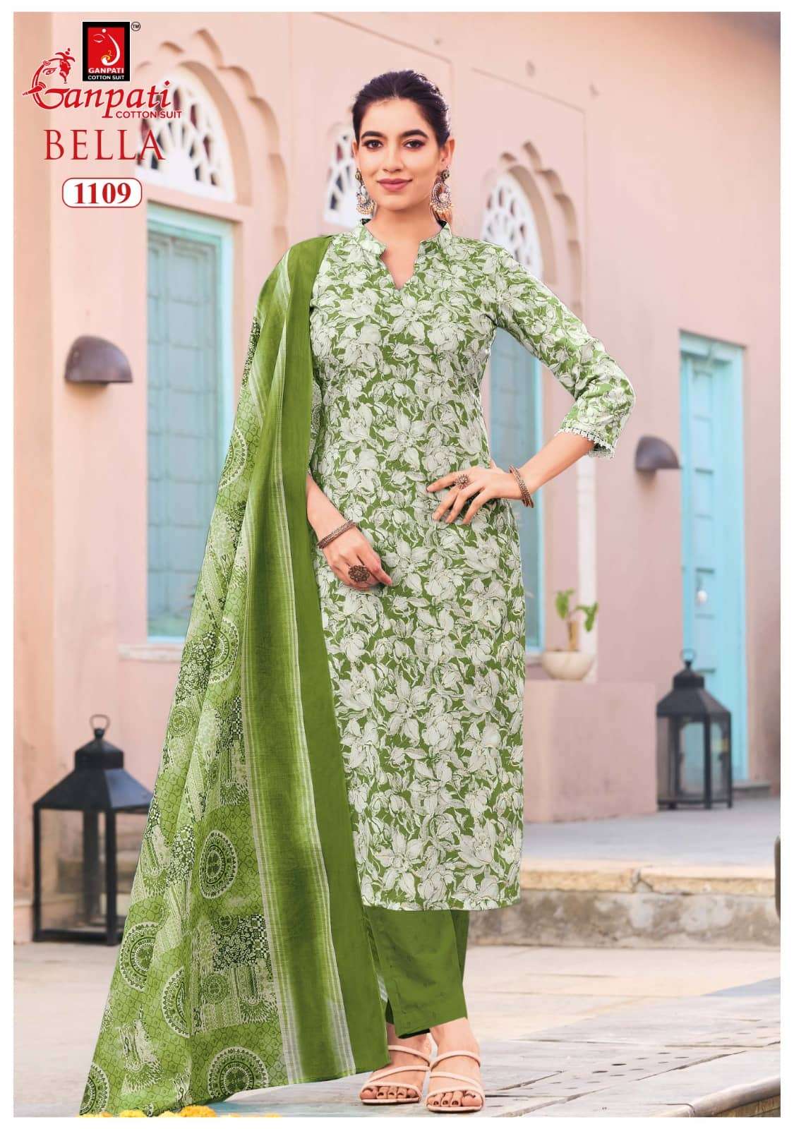 Ganpati Bella Vol 11 Premium Cotton Ladies Dress Exporters view 14