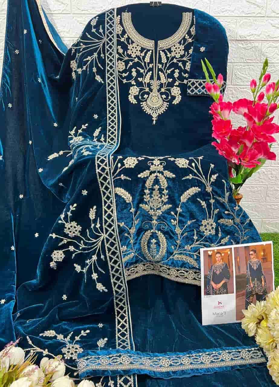 Deepsy D 32219 C Exclusive Latest Heavy Embroidered Velvet Suit Collection view 2