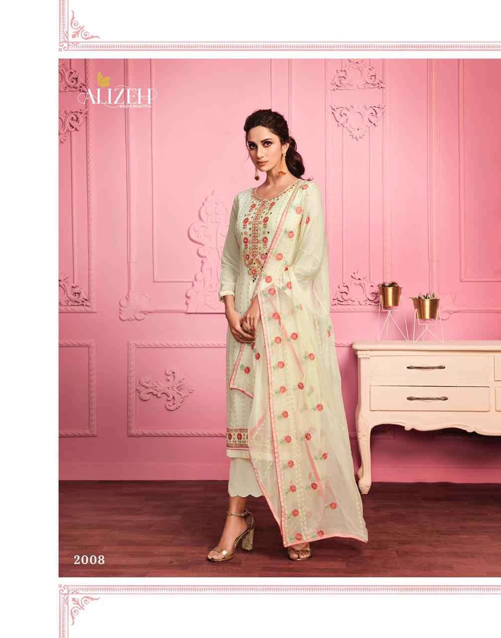 Aliizeh Murad Vol 1 Party Wear Straight Suit Collection at Best Rate view 14