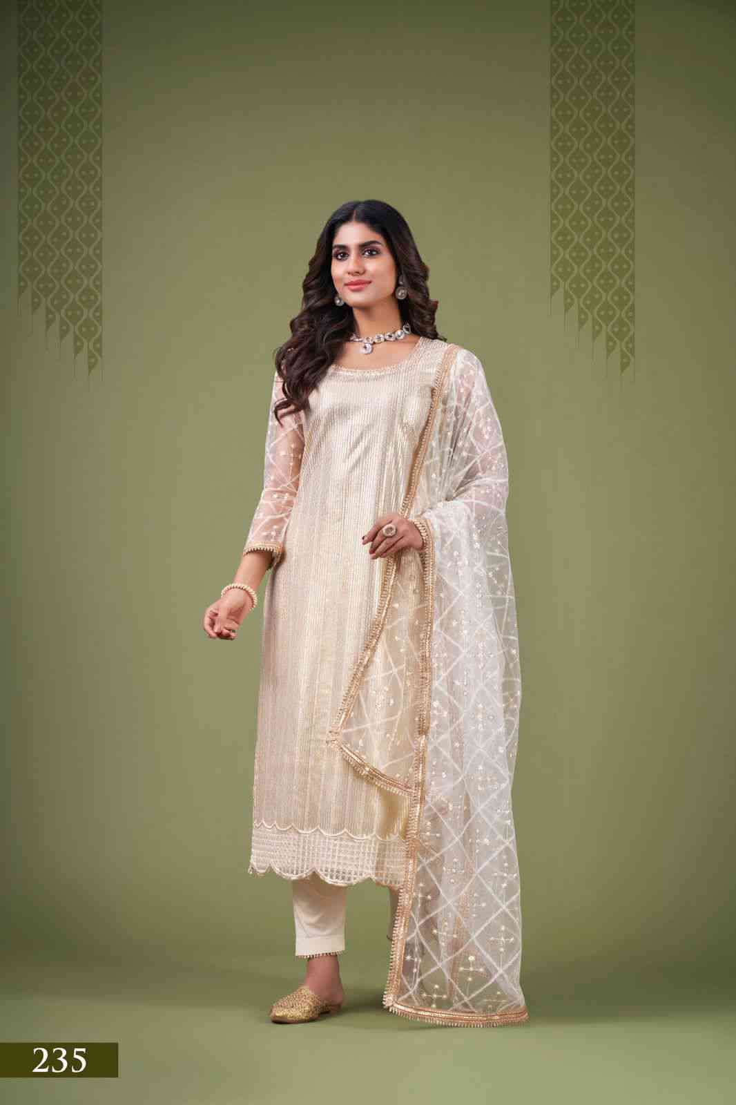 Narayani Zehra Vol 4 Designer Party Wear Straight Suit Catalog Exporter view 13