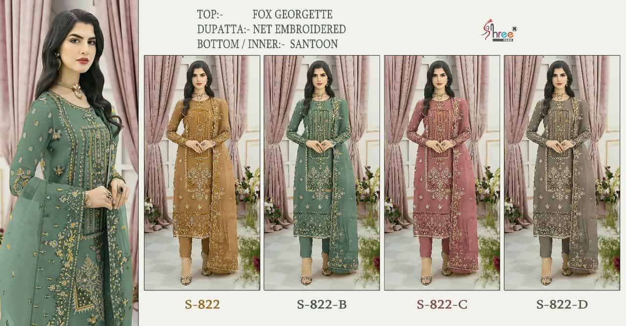 Shree Fabs S 822 Colors Exclusive Heavy Designer Pakistani Suit Online view 4