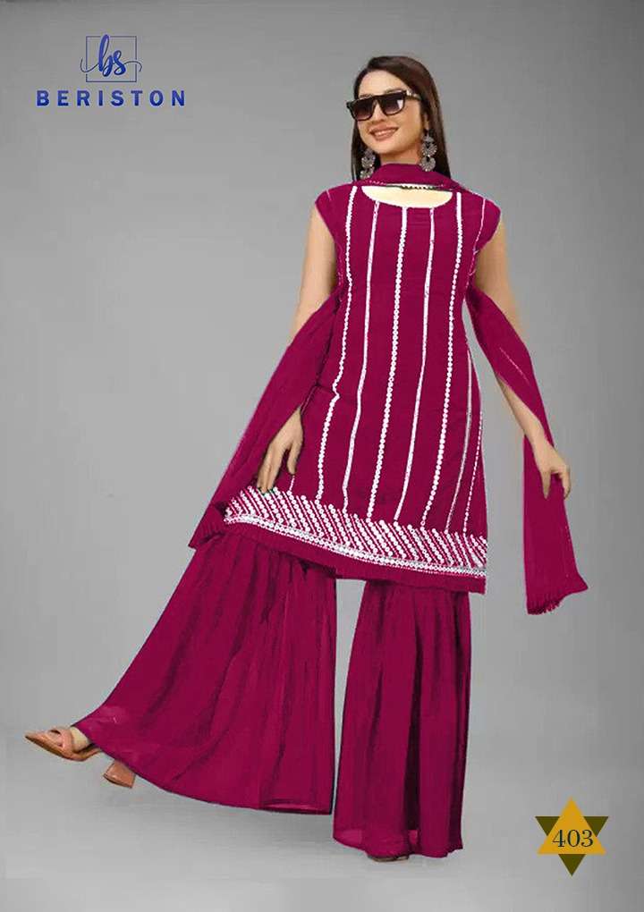 Beriston Bs Vol 4 Fancy Readymade Sharara Stylish Suit New Designs view 6