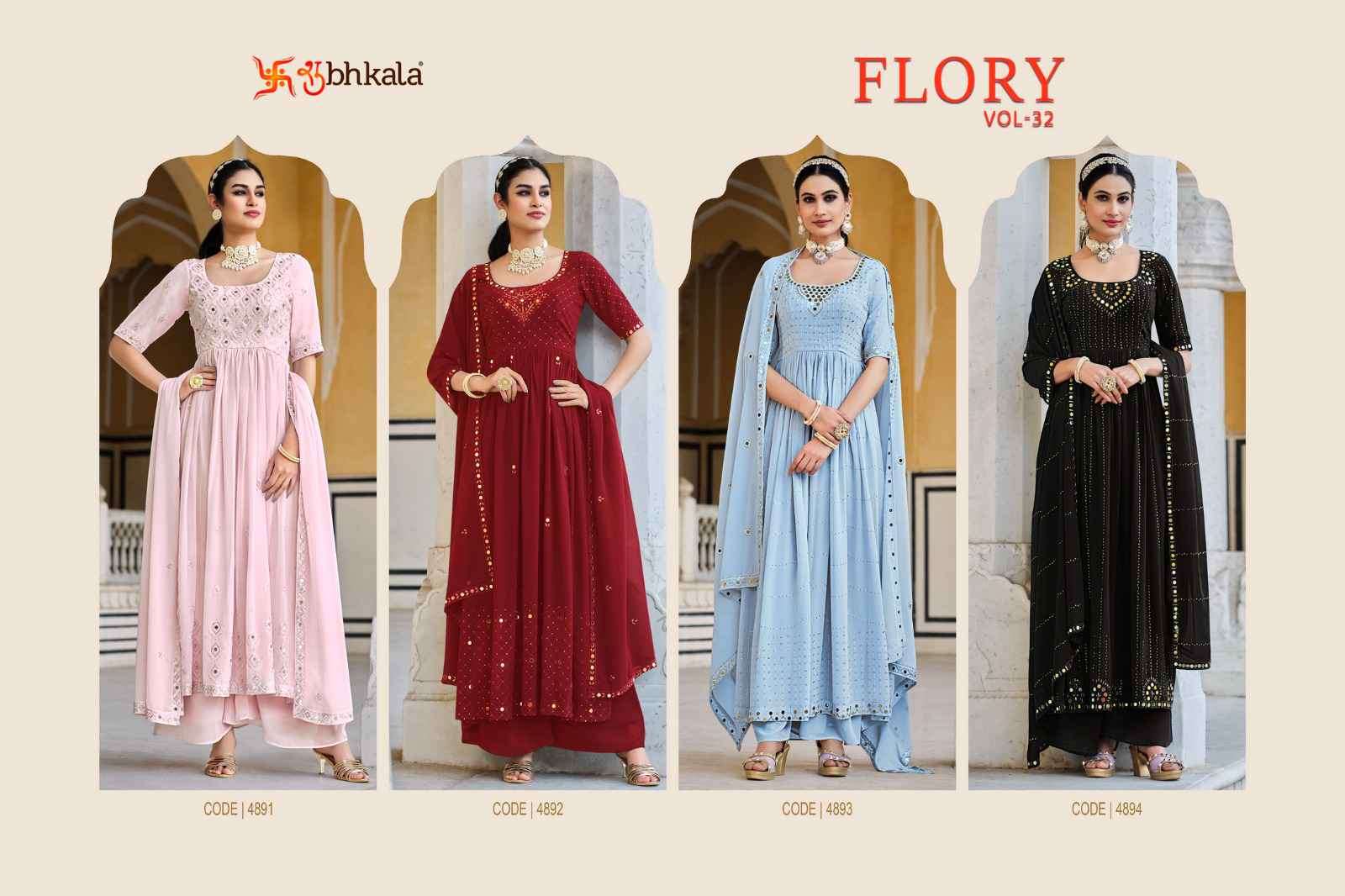 Shubhkala Flory Vol 33 Party Wear Stylish Designer Dress view 15