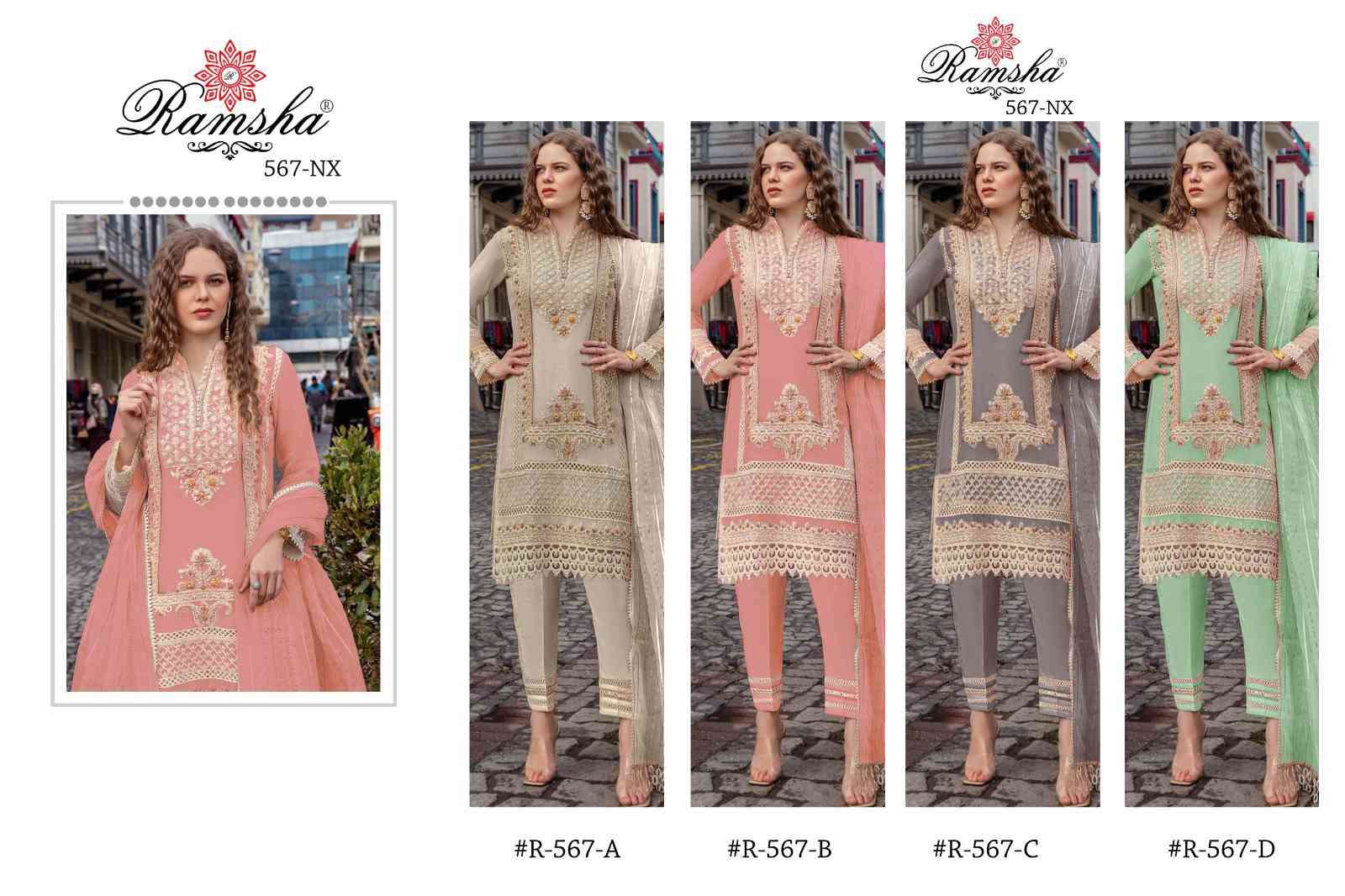 Ramsha R-567 Nx Embroidered Pakistani Salwar Suit view 6
