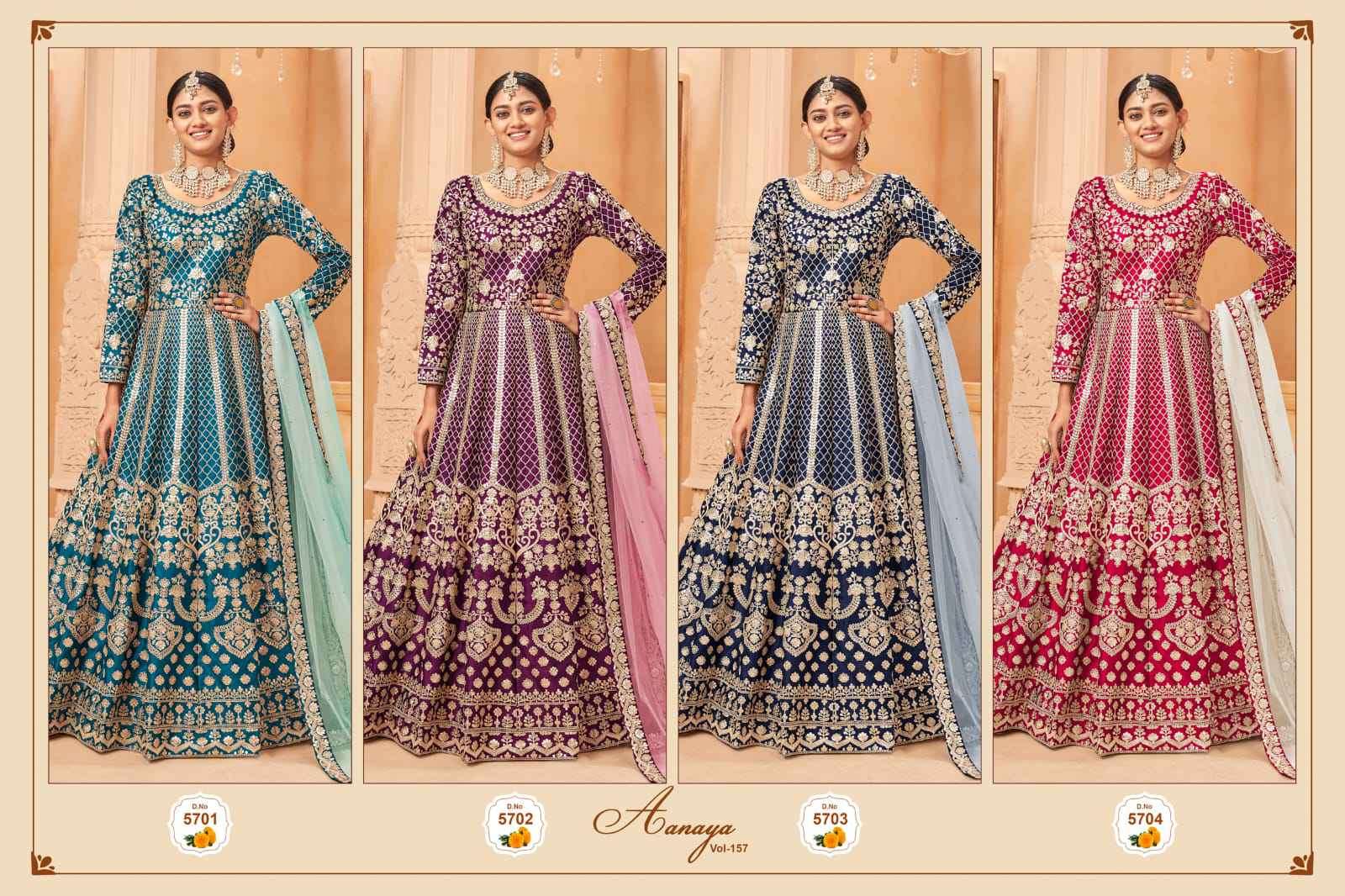 Aanaya Vol 157 Heavy Designer Bridal Wear Gown view 10