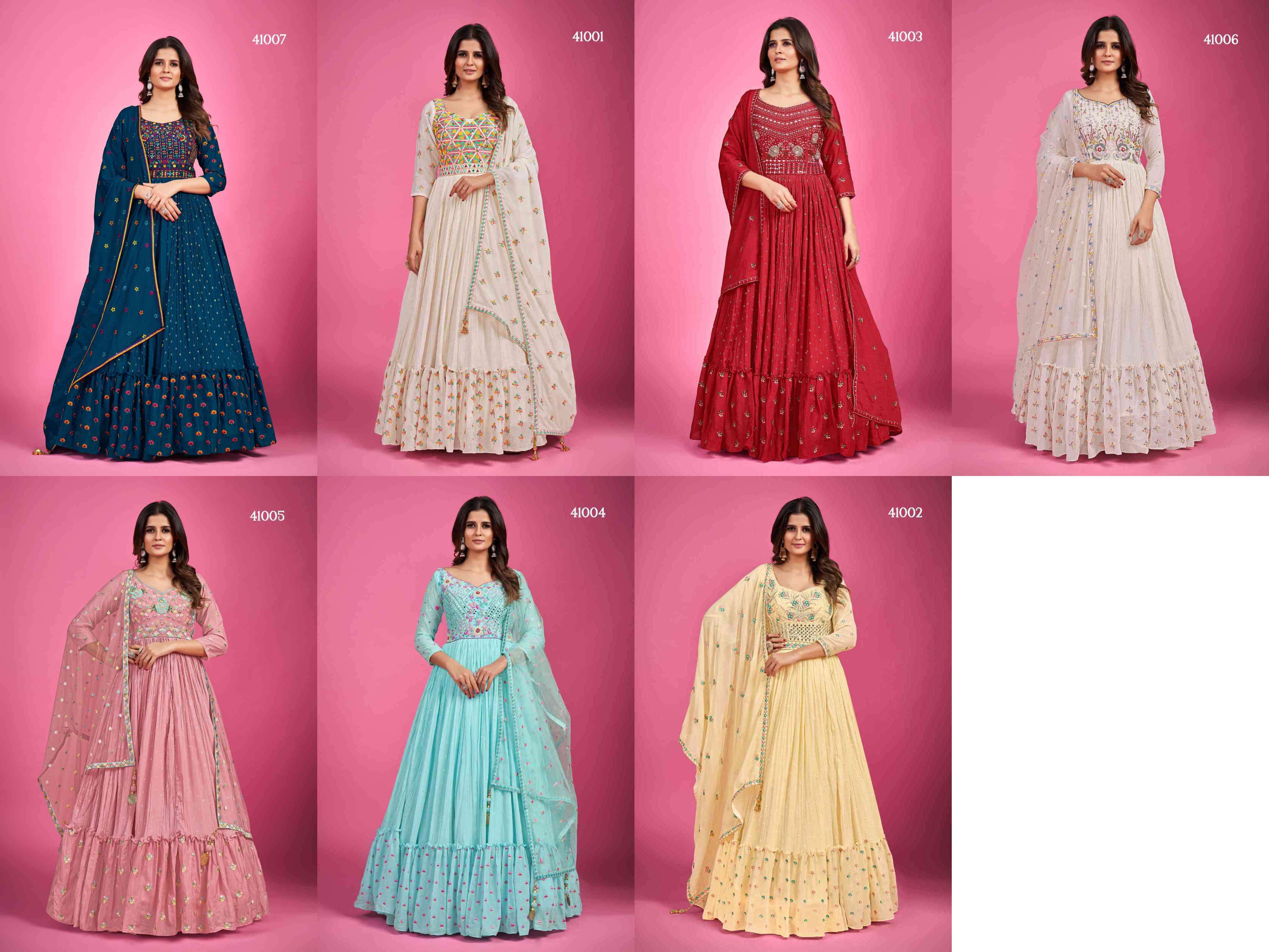 Arya Designs Zoya Vol 1 Designer Flair Party Wear Gown New Catalog view 9