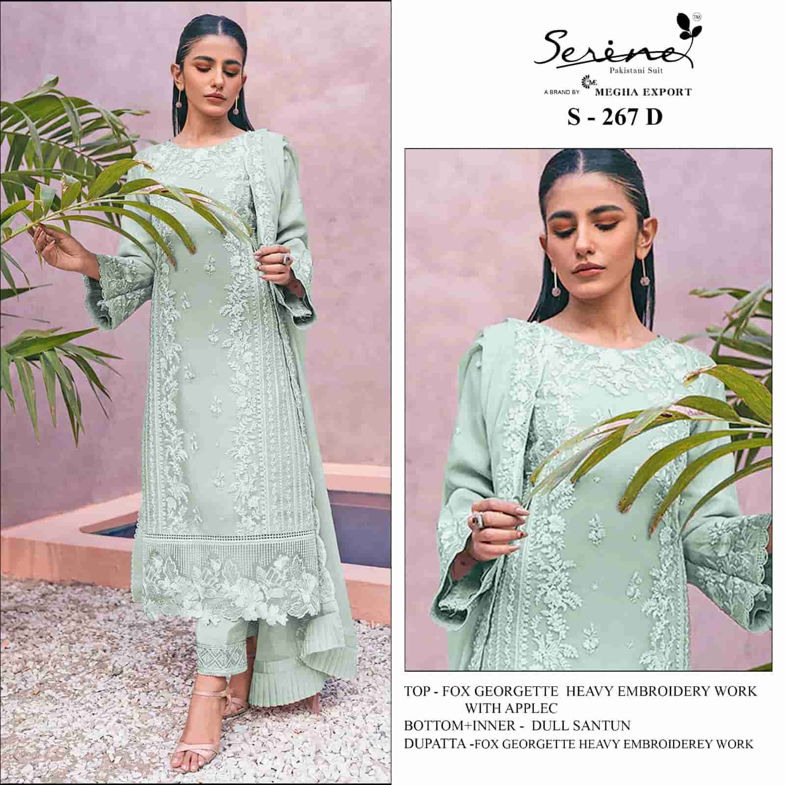 Serine S-267 D Embroidered Georgette Suit