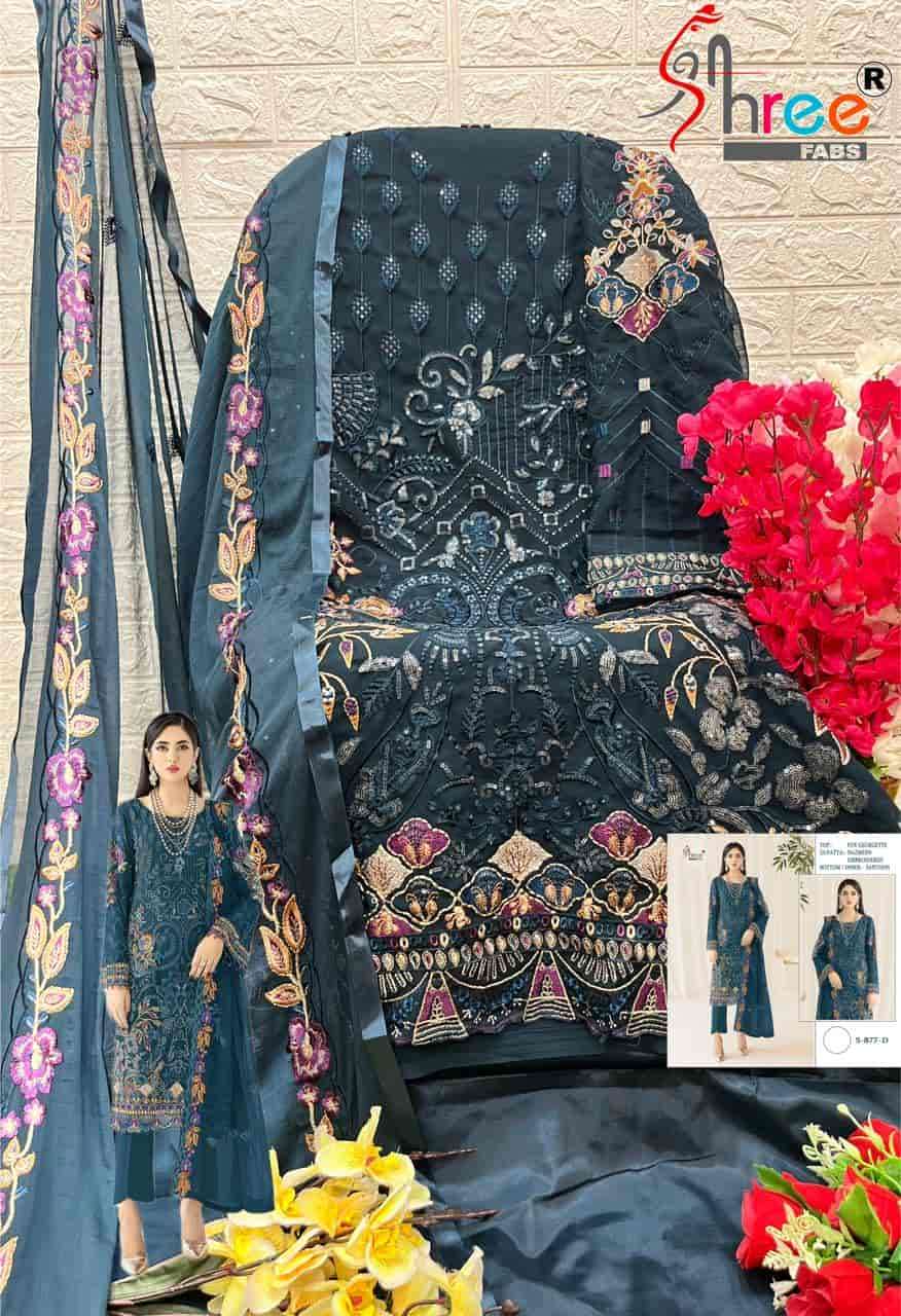 Shree Fabs S 877 Colors Pakistani Party Wear Style Heavy Designer Suit Wholesalers view 7