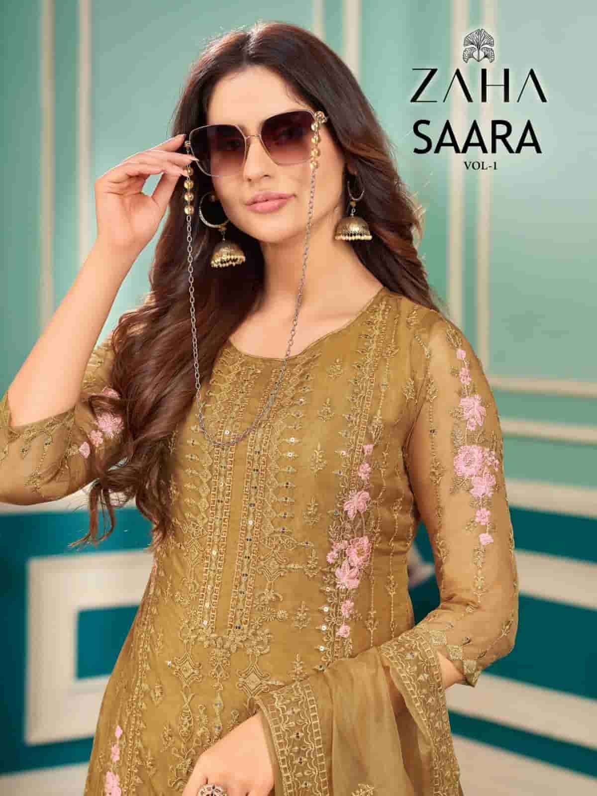 Zaha Saara Vol 1 Pakistani Festive Wear Style Readymade Suit Collection