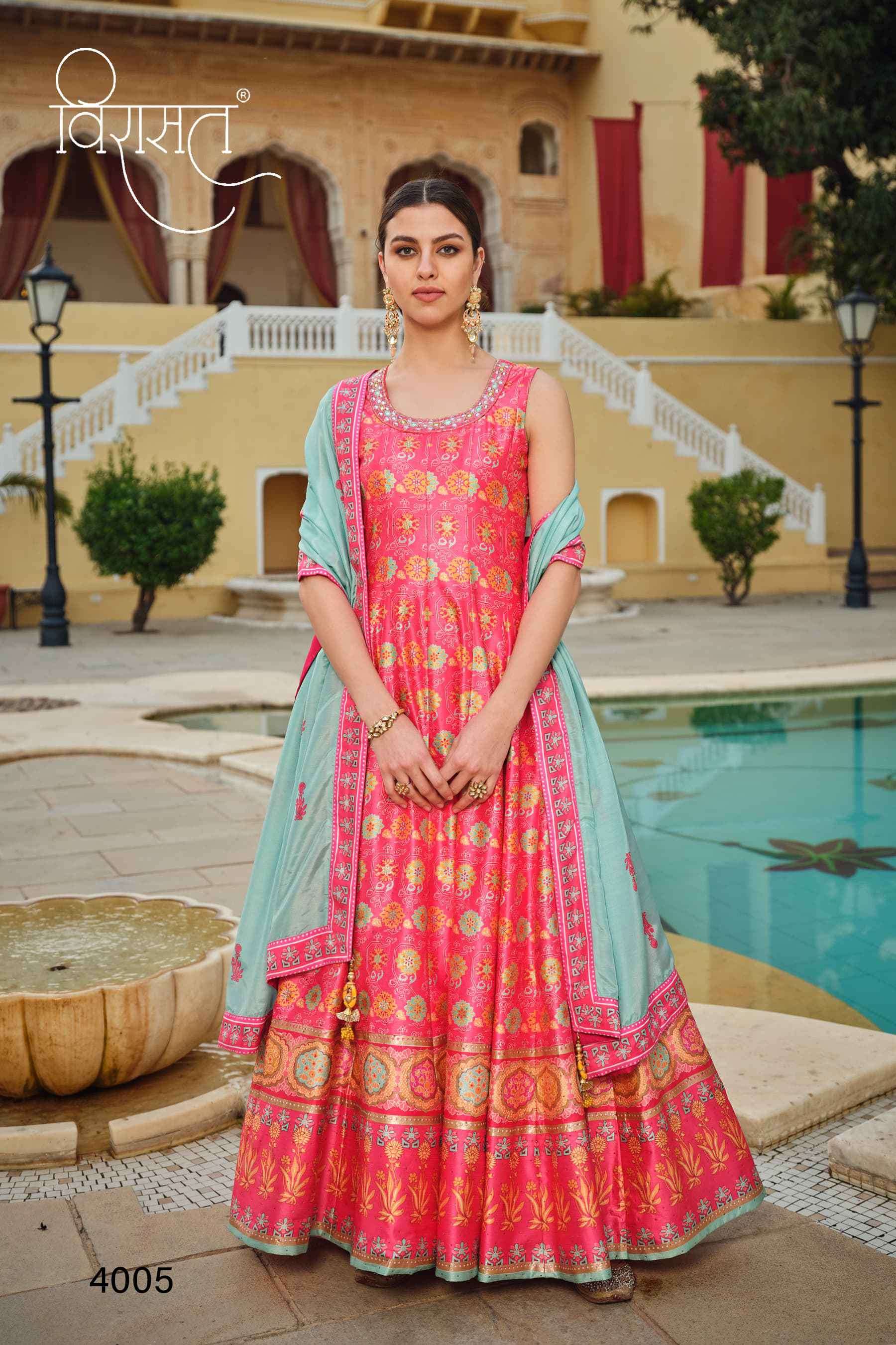 Virasat Peshwai 4001 To 4006 Exclusive Designer Gown view 8