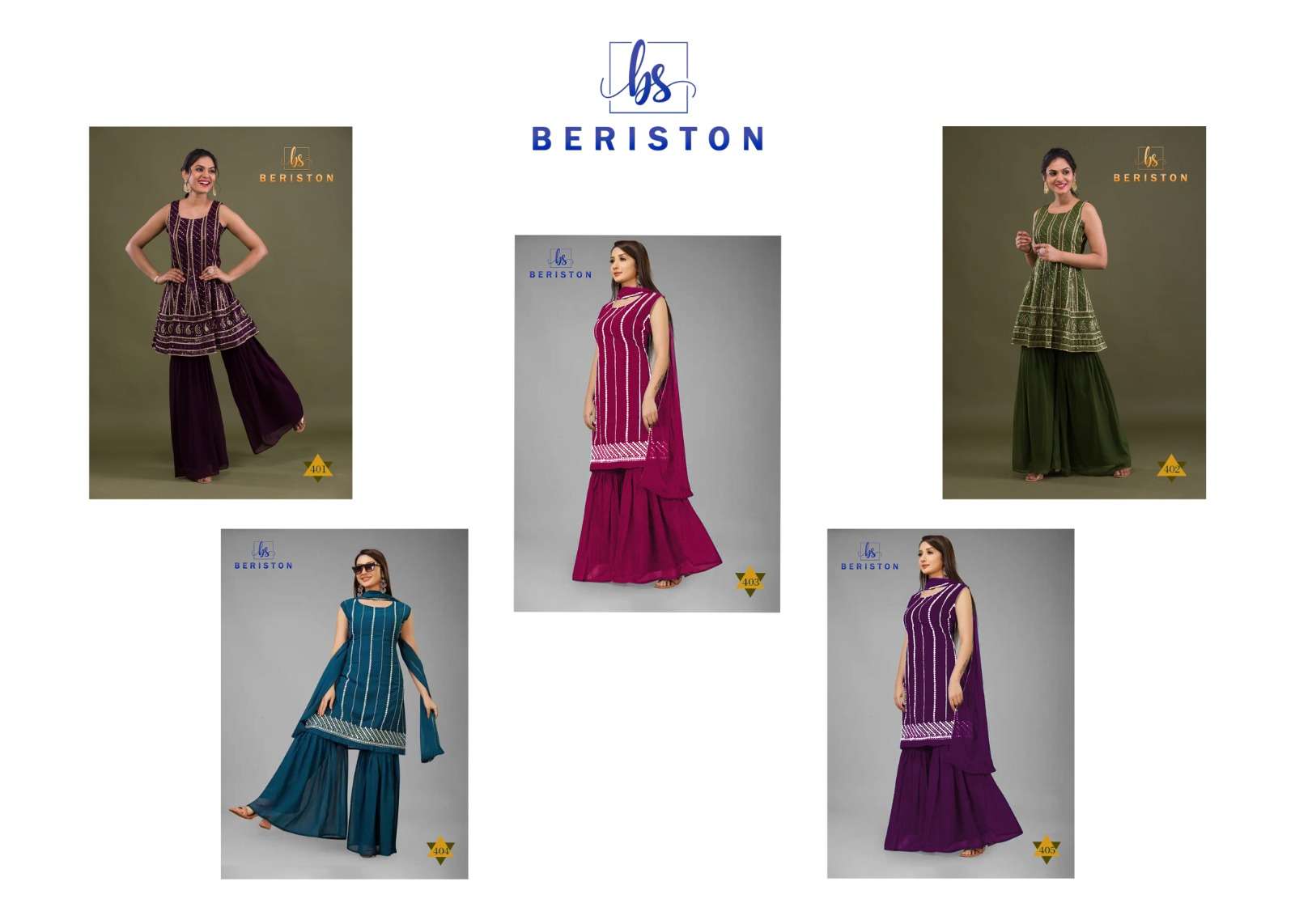 Beriston Bs Vol 4 Fancy Readymade Sharara Stylish Suit New Designs view 12