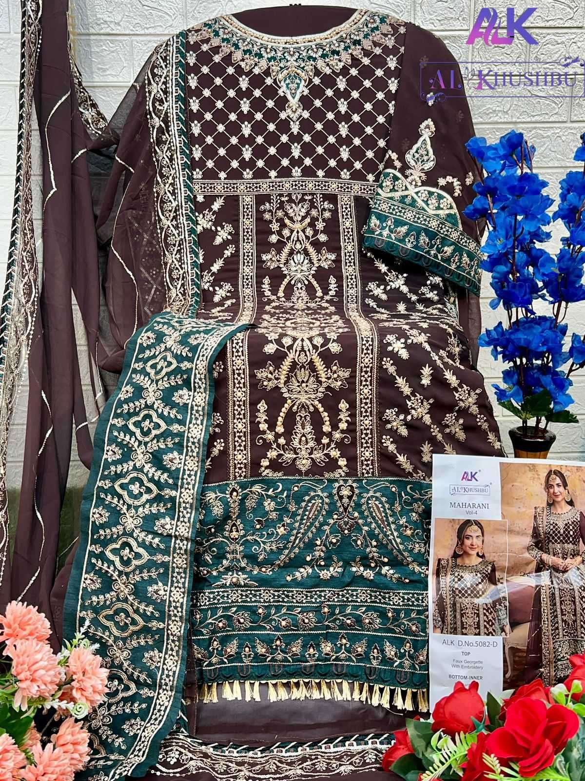 Al Khushbu Maharani Vol 4 5082 Colors Wedding Dress Latest Pakistani Designs view 9
