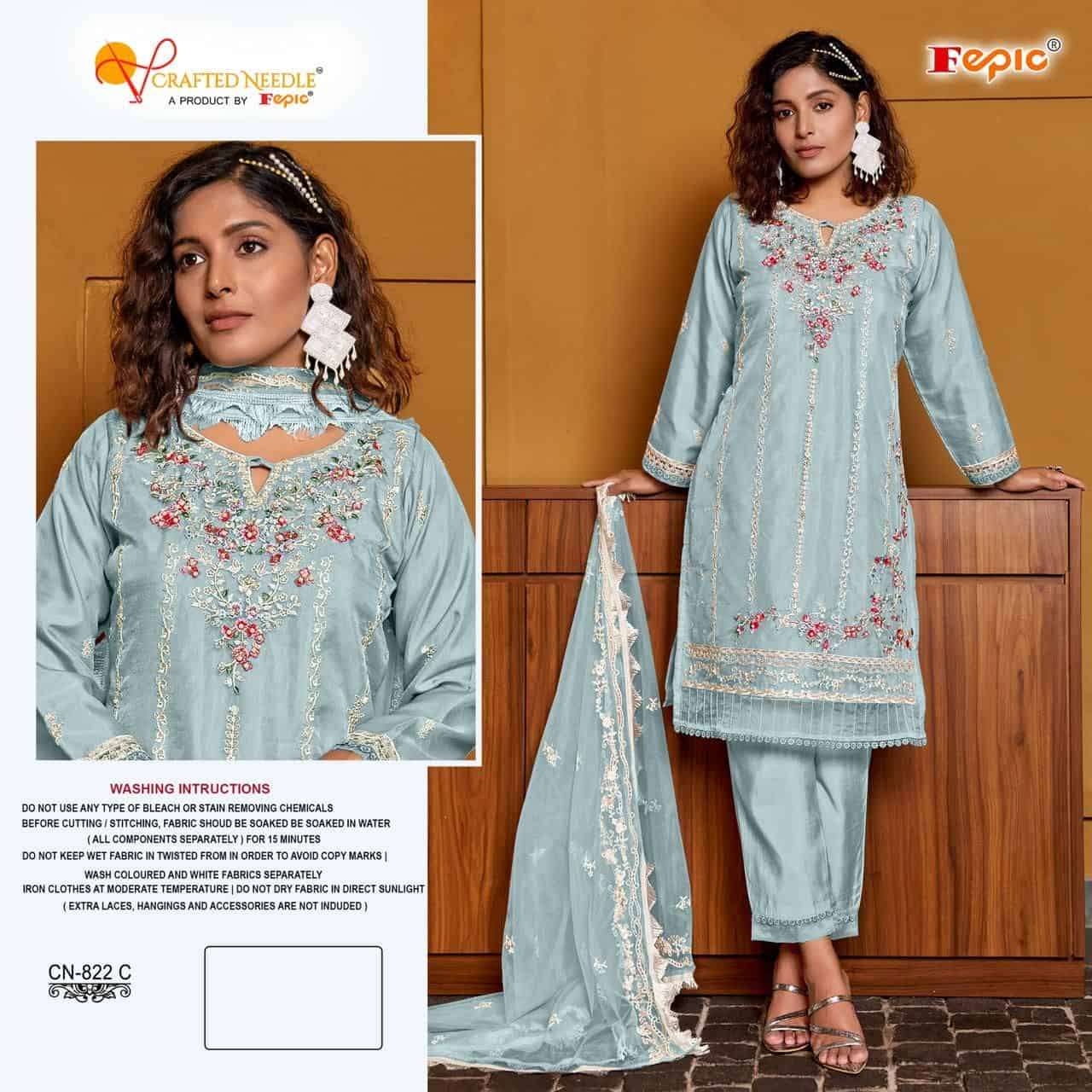 Crafted Needle CN 822 By Fepic Ready To Wear Pakistani Style Collection view 4