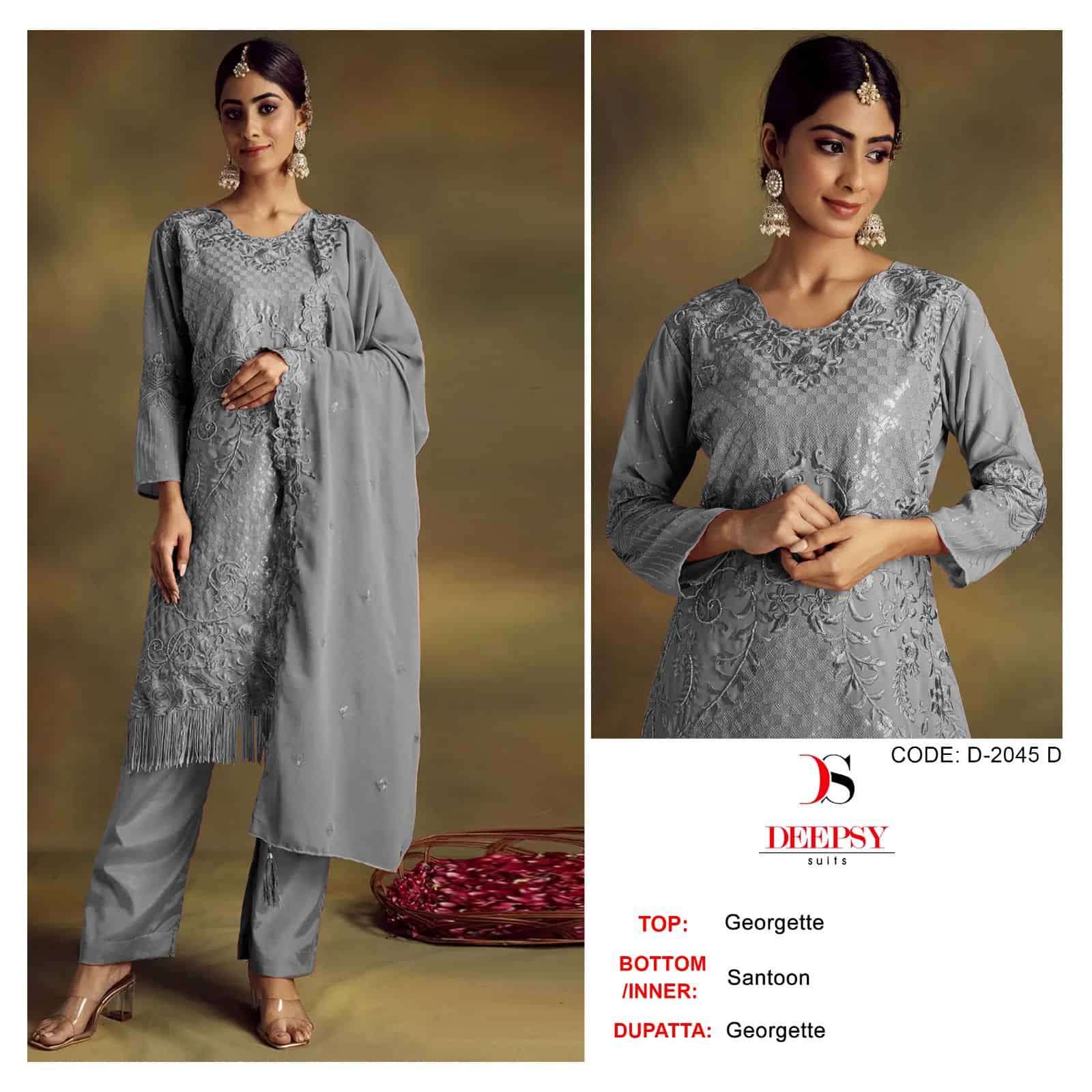 Deepsy D-2045 Designer Pakistani Salwar Suit view 4