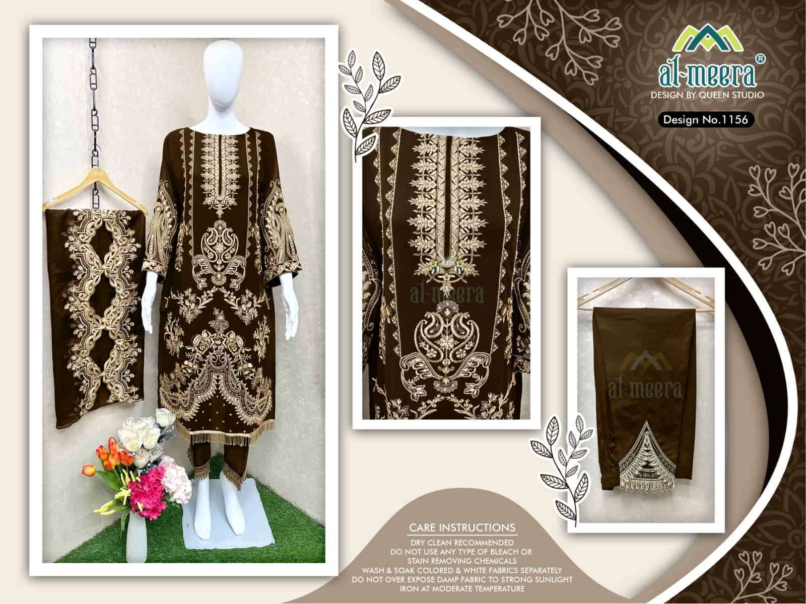 Meera 1156 Pakistani Party Wear Suit view 4