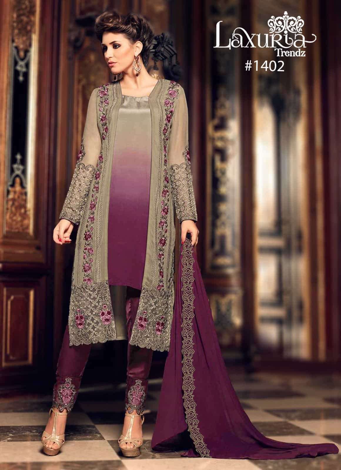 Laxuria Trends 1402 Latest Designer Tunic Embroidered Readymade Collection view 3