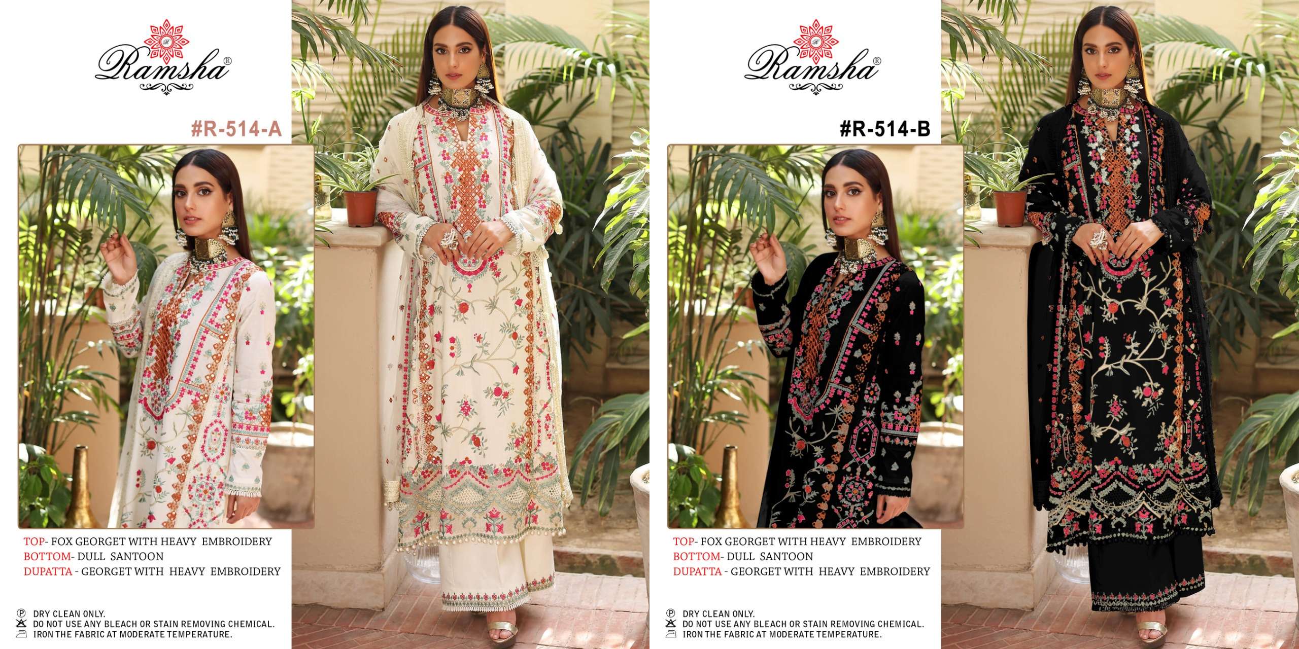 Ramsha R 514 Nx Party Wear Embroidery Pakistani Suit view 7