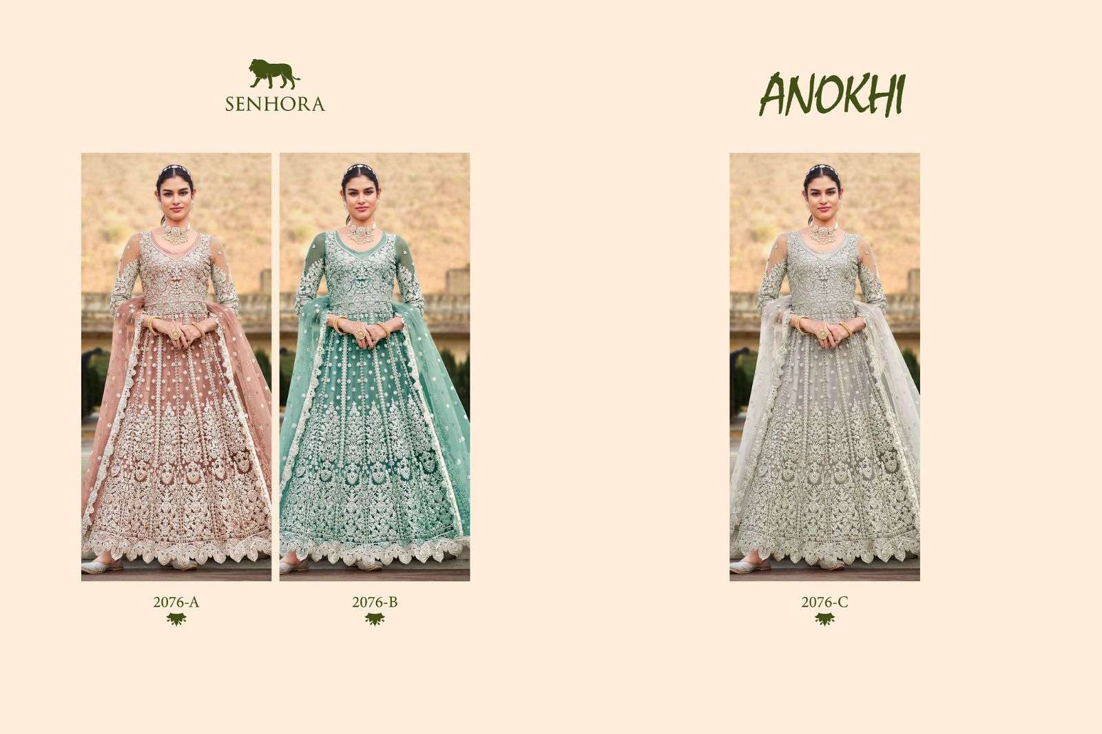 Senhora Anokhi 2076 Colors Latest Designer Anarkali Gown Partywear Collection view 8