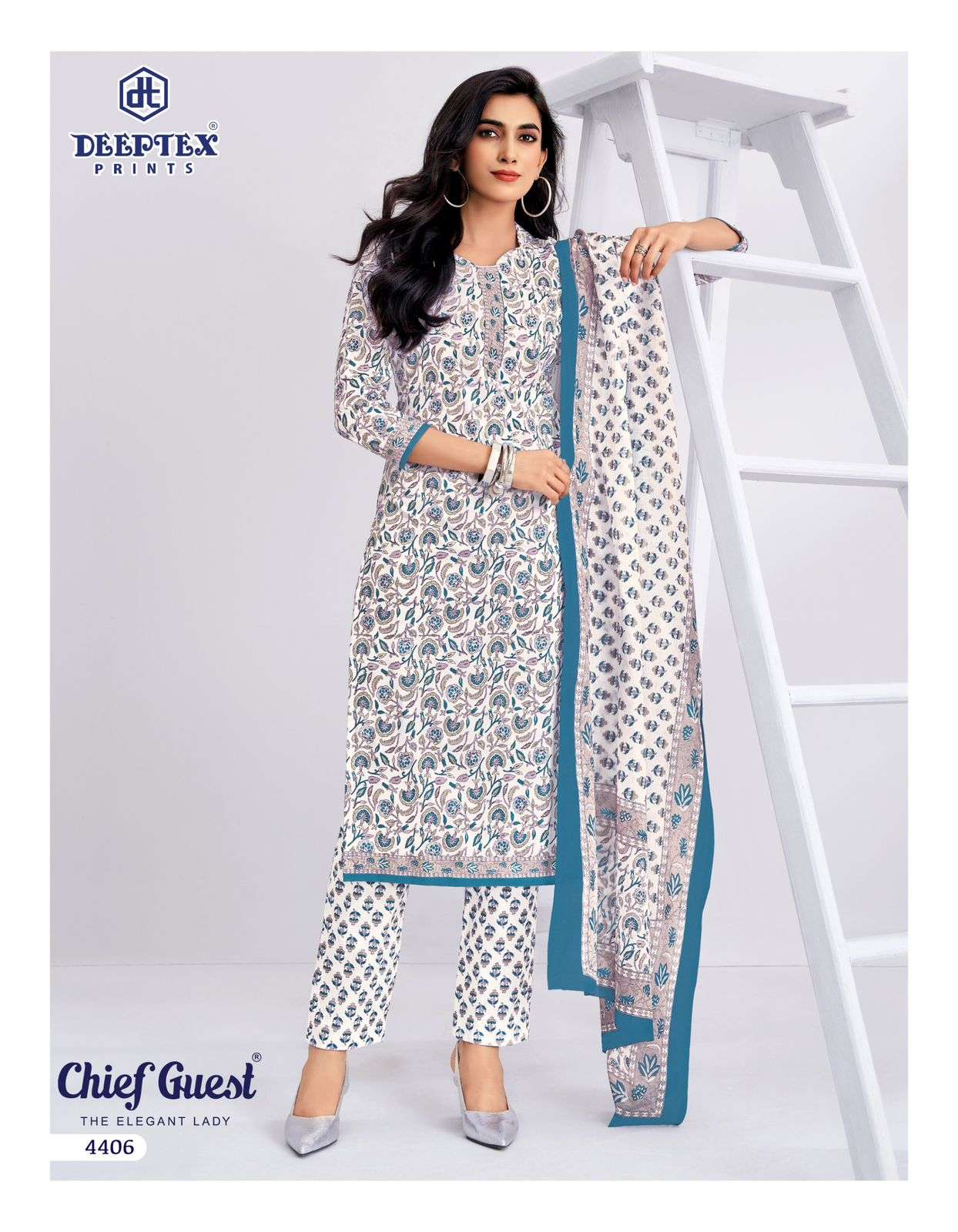 Deeptex Chief Guest Vol 44 Heavy Cotton Dress Material view 5