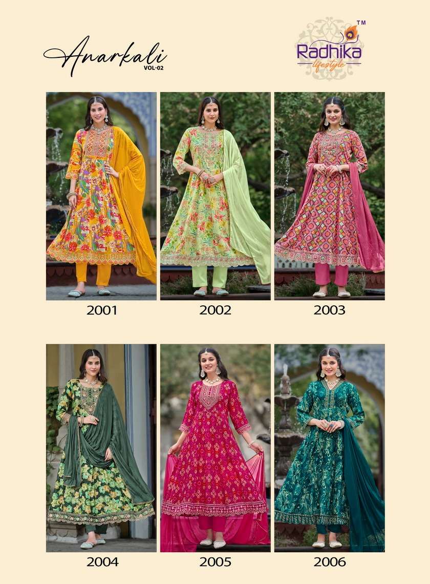 Radhika Lifestyle Anarkali Vol 1 Readymade Anarkali Designs 3 Piece view 3