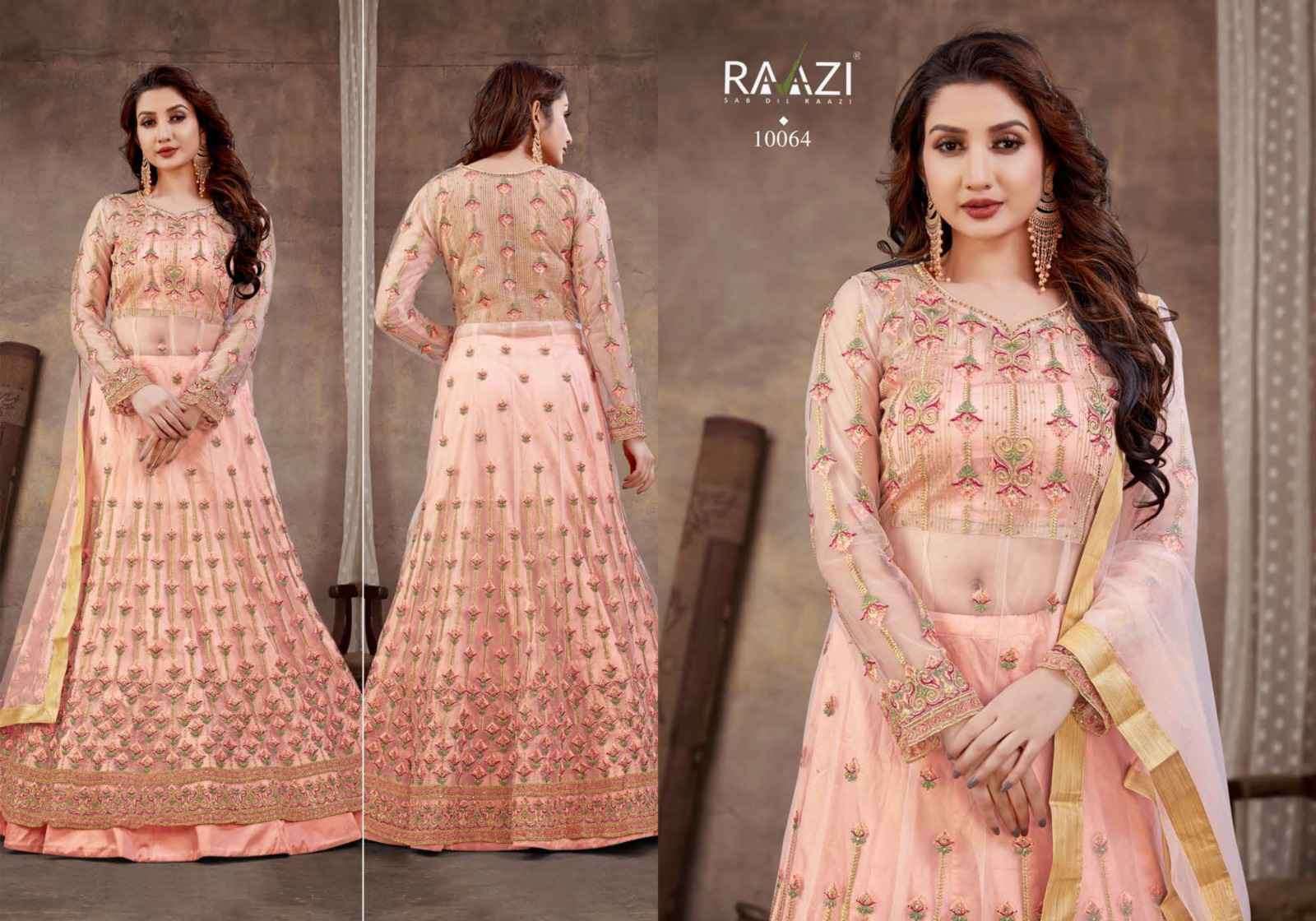 Rama Fashion Raazzi Neerja 10062 To 10069 Designer Party Wear Gown Exporter view 3