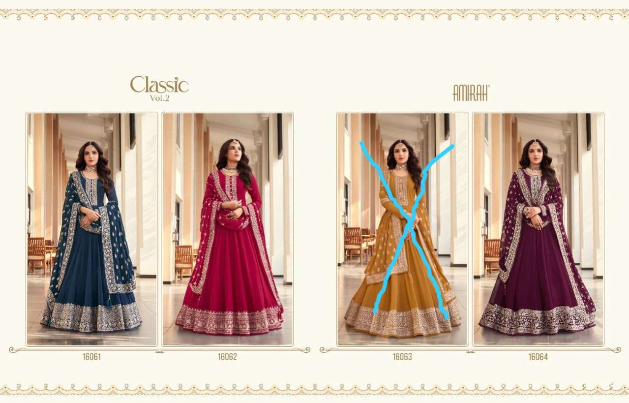 Amirah Classic Vol 2 Designer Anarkali Dress Party Wear Collection Exporter view 9