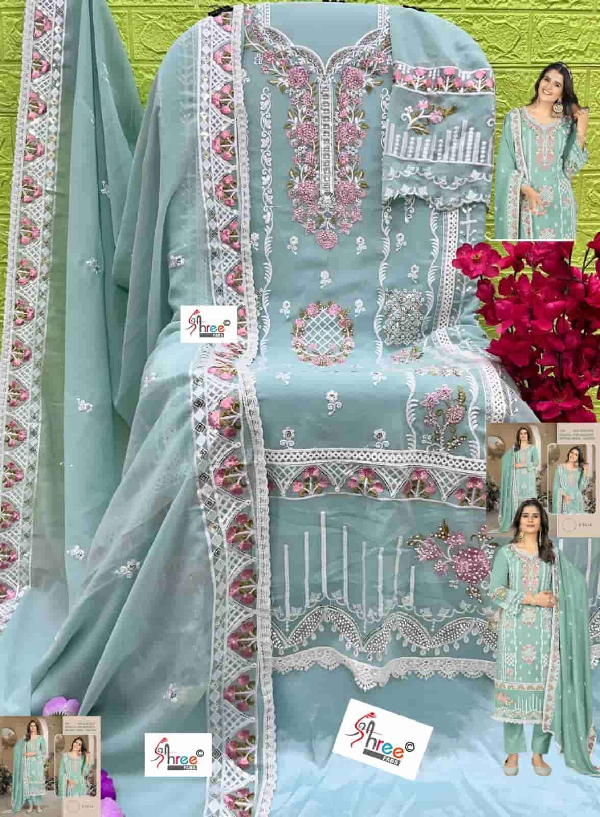 Shree Fabs S 5114 Pakistani Style Designer Georgette Embroidered Suit Exporter view 2