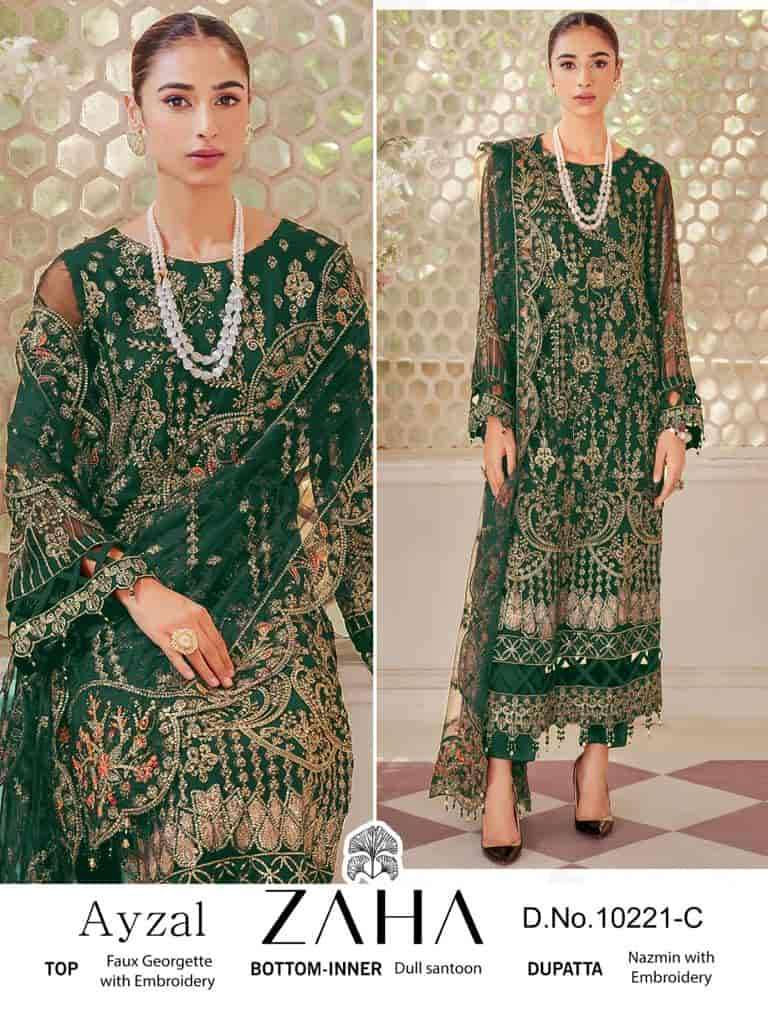 Zaha Ayzal Vol 1 Pakistani Latest Designs Style Wedding Wear Suit Wholesalers view 3