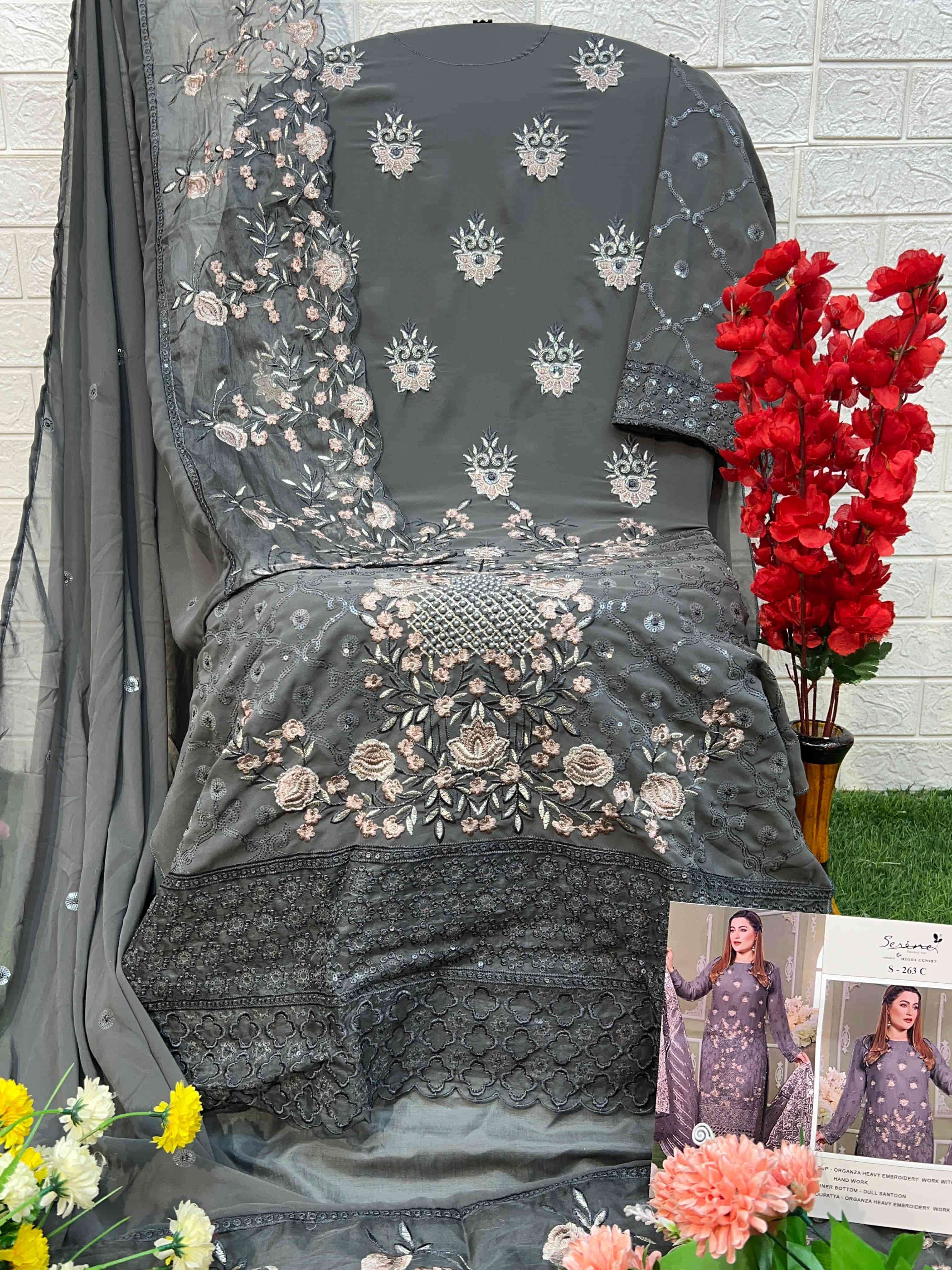 Serine S 263 C Exclusive Embroidered Designer Party Wear Dress
