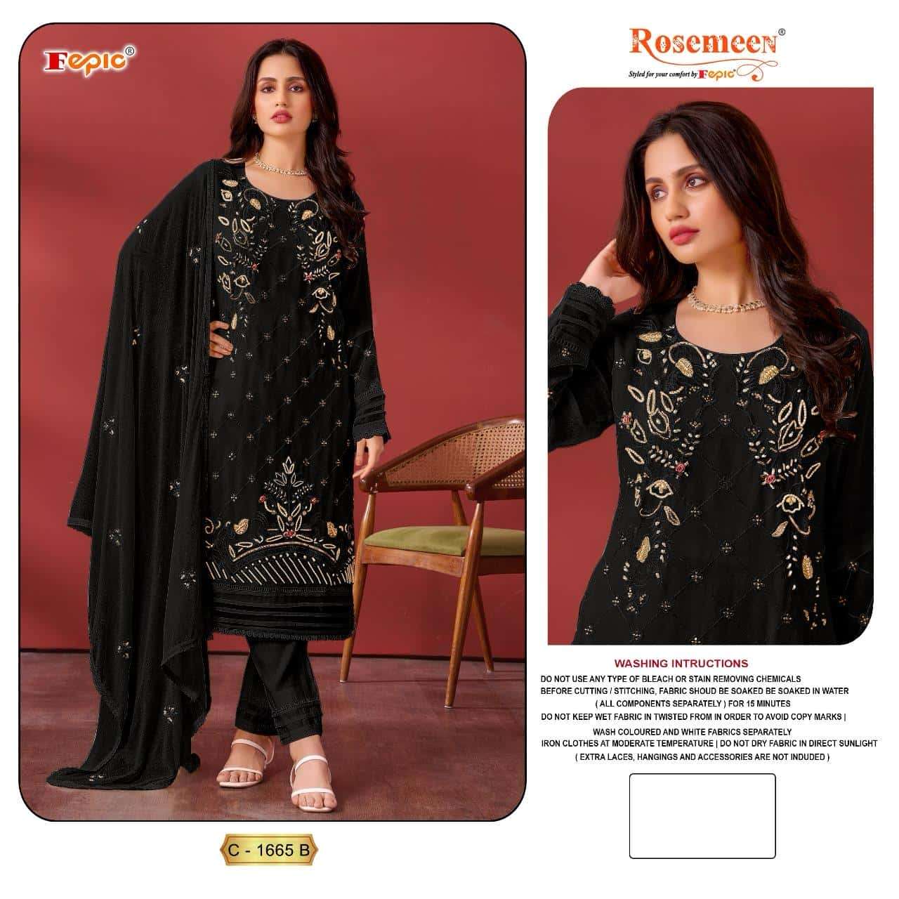 Fepic C 1665 Colors Festive Wear Style Heavy Designer Pakistani Suit Wholesalers