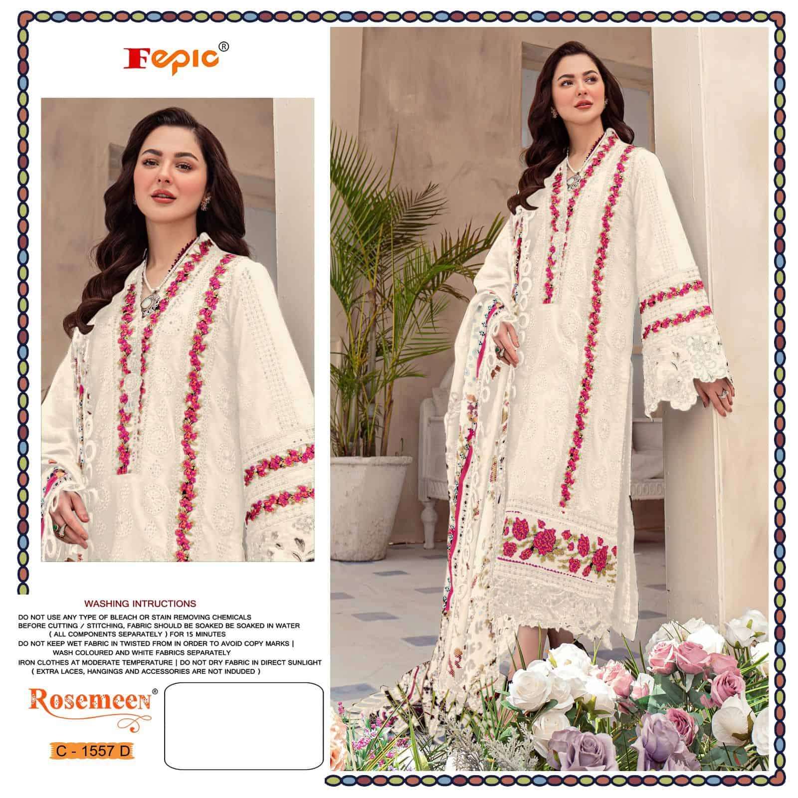 Fepic C 1557 Colors Pakistani Fancy Designer Suit Wholasaler view 7