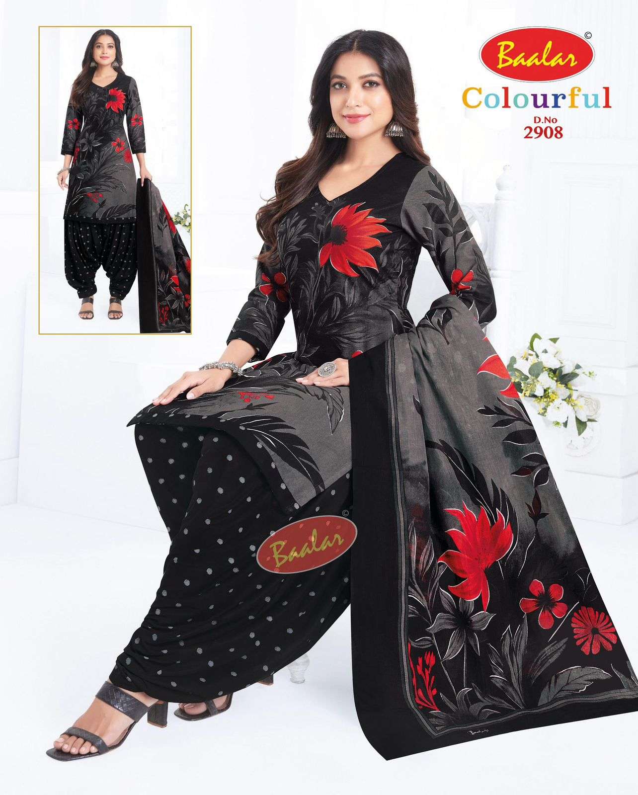 Baalar Colourful Vol 29 Unstitch Pure Cotton Suit view 10