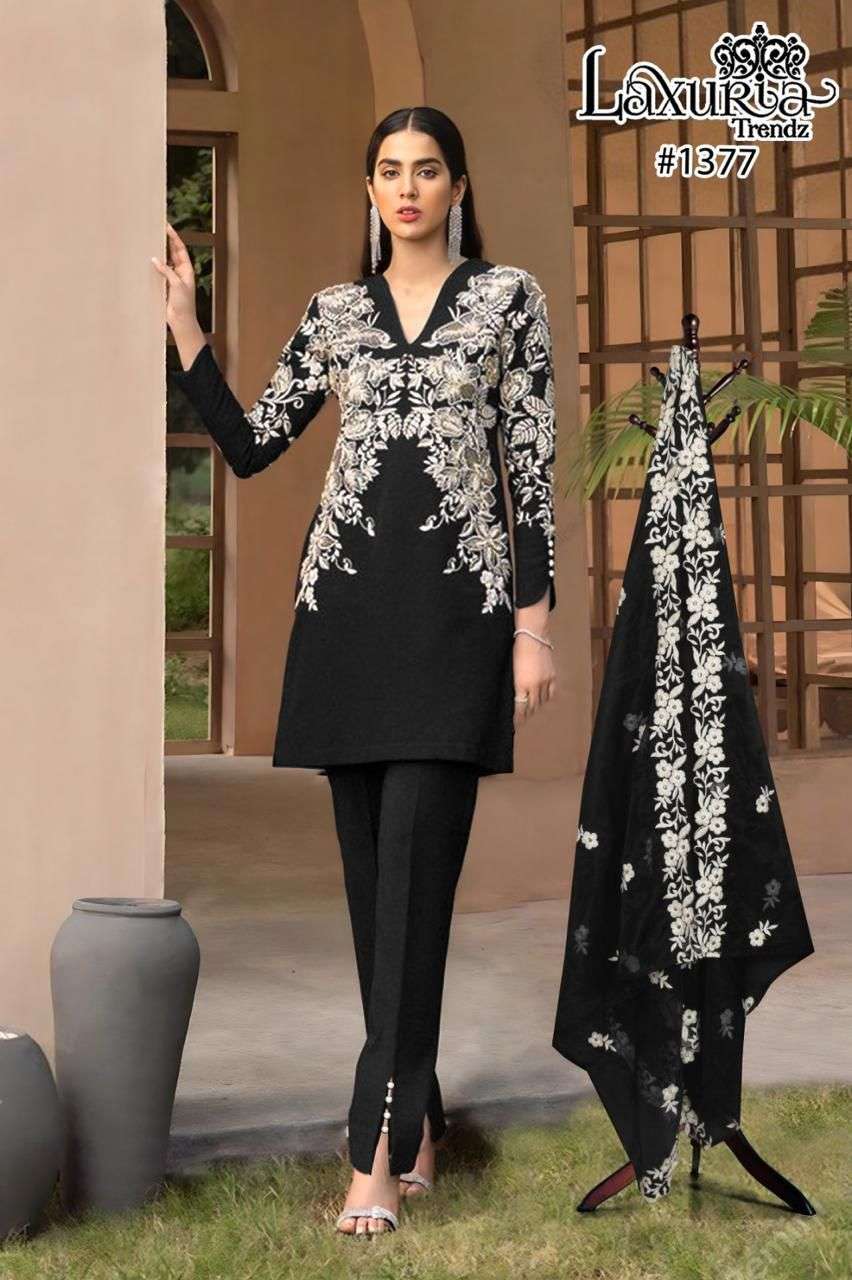 Laxuria Trends 1377 Latest Fancy Designer Ethnic Wear Kurti Bottom Dupatta Set Collection view 13
