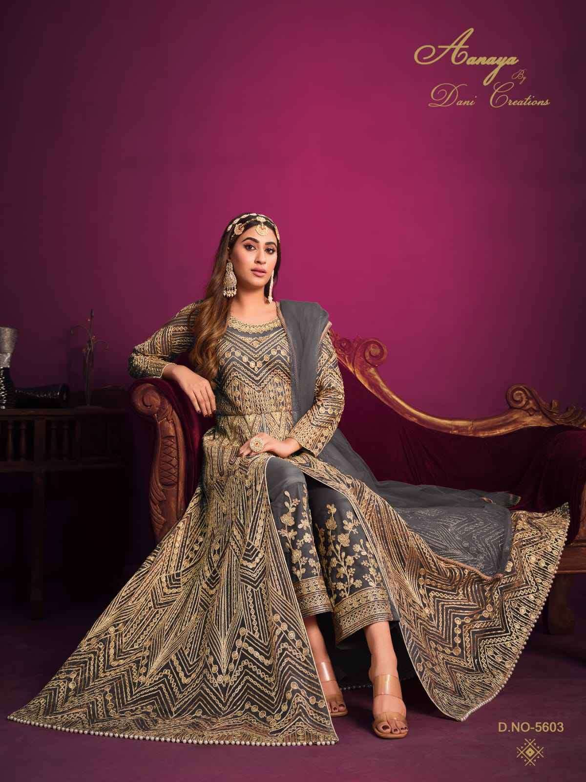 Aanaya Vol 156 Stylish Front Cut Partywear Designer Dress view 3