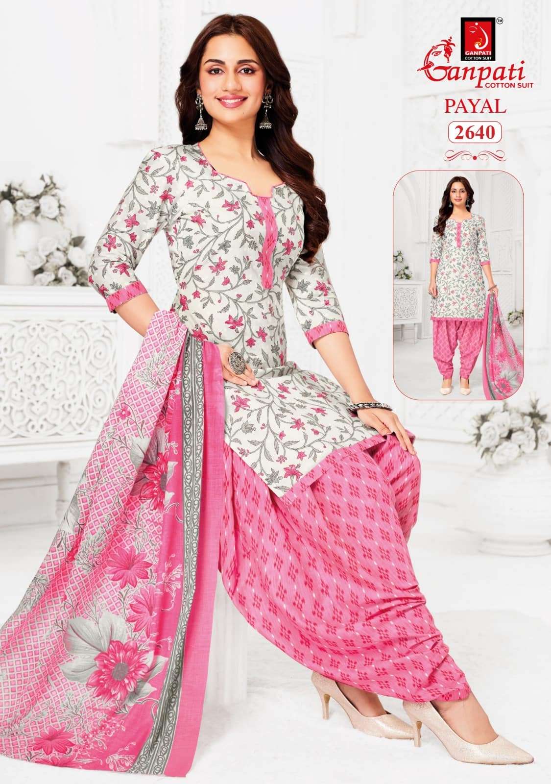 Ganpati Payal Vol 12 Pure Cotton Dress Material Catalog view 7