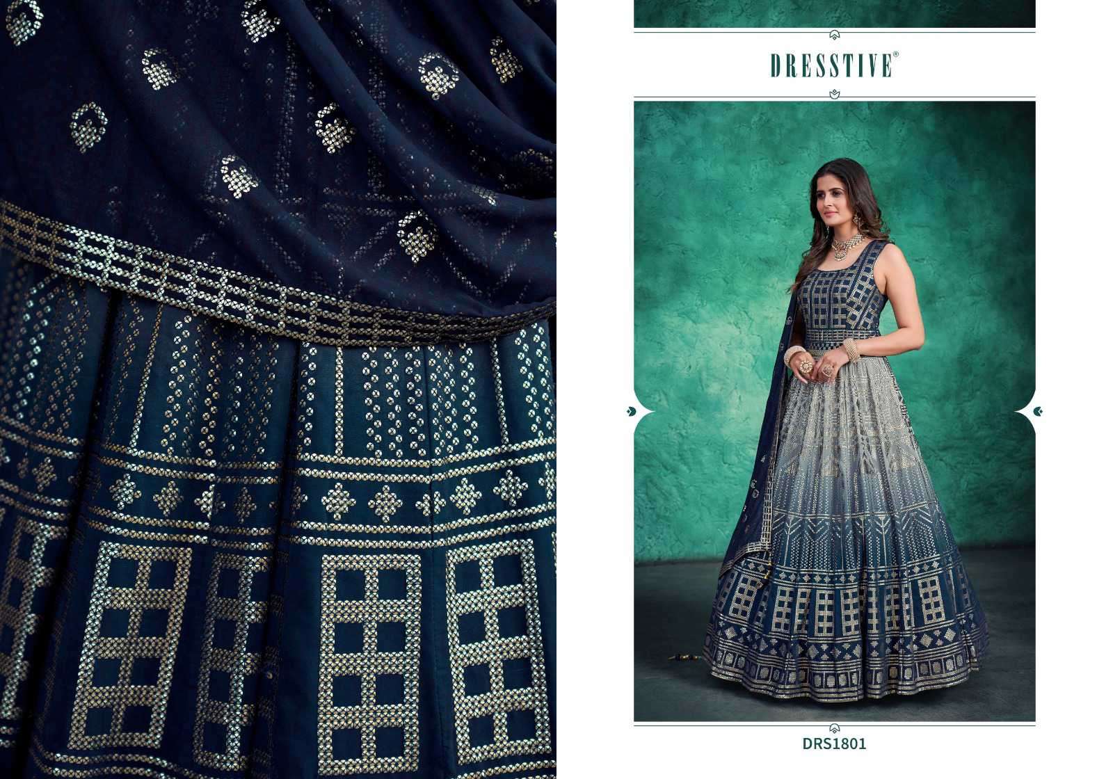 Dresstive Bella Designer Wedding Wear Gown New Collection Online view 4