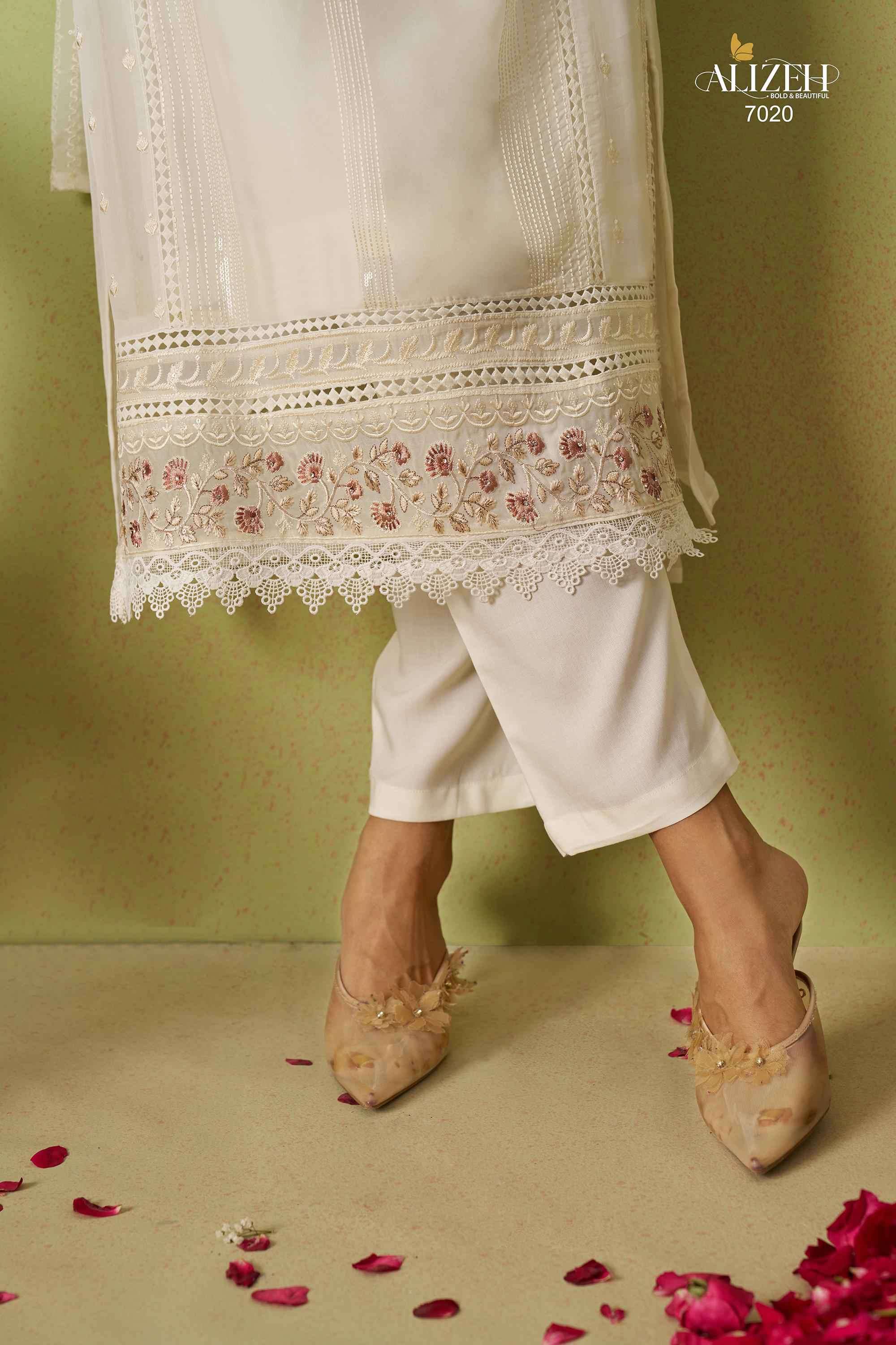 Alizeh Saadgi Vol 2 Straight Style Designer Suit Latest New Collection view 12