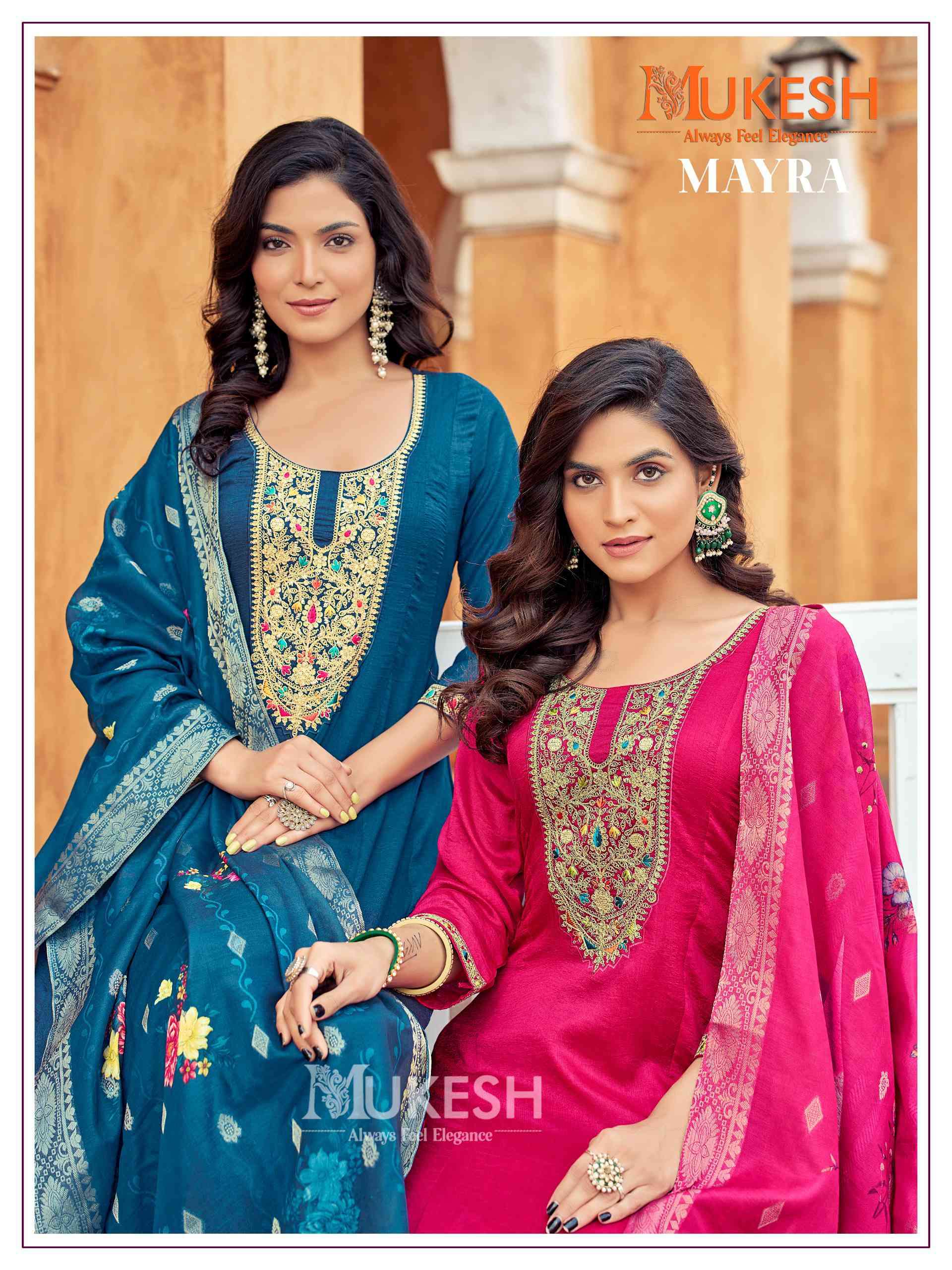Mukesh Mayra Fancy Anarkali Kurti Bottom Dupatta Set view 5