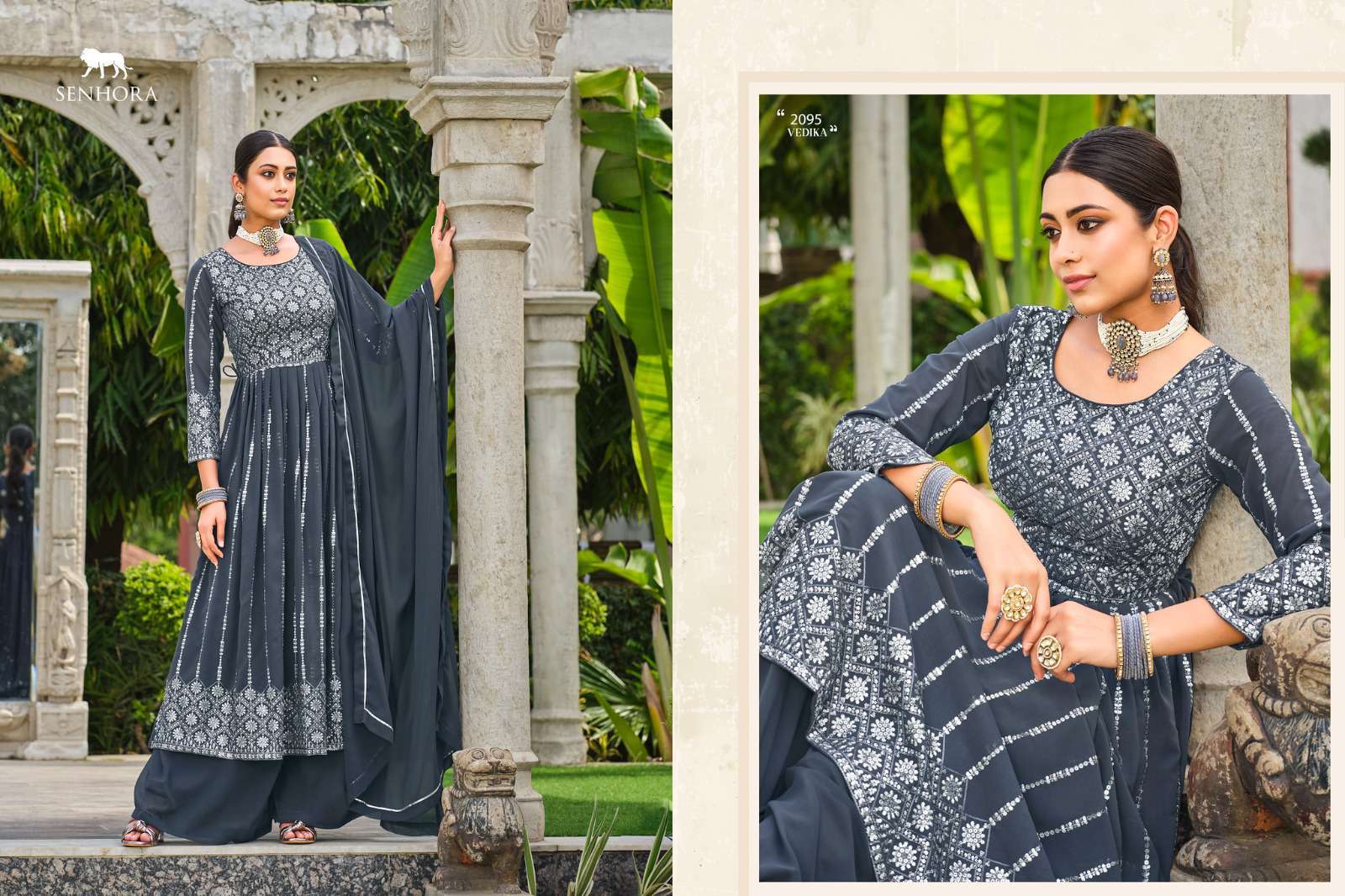 Senhora Vedika Readymade Festive Collection Designer Nyara Style Suit view 11