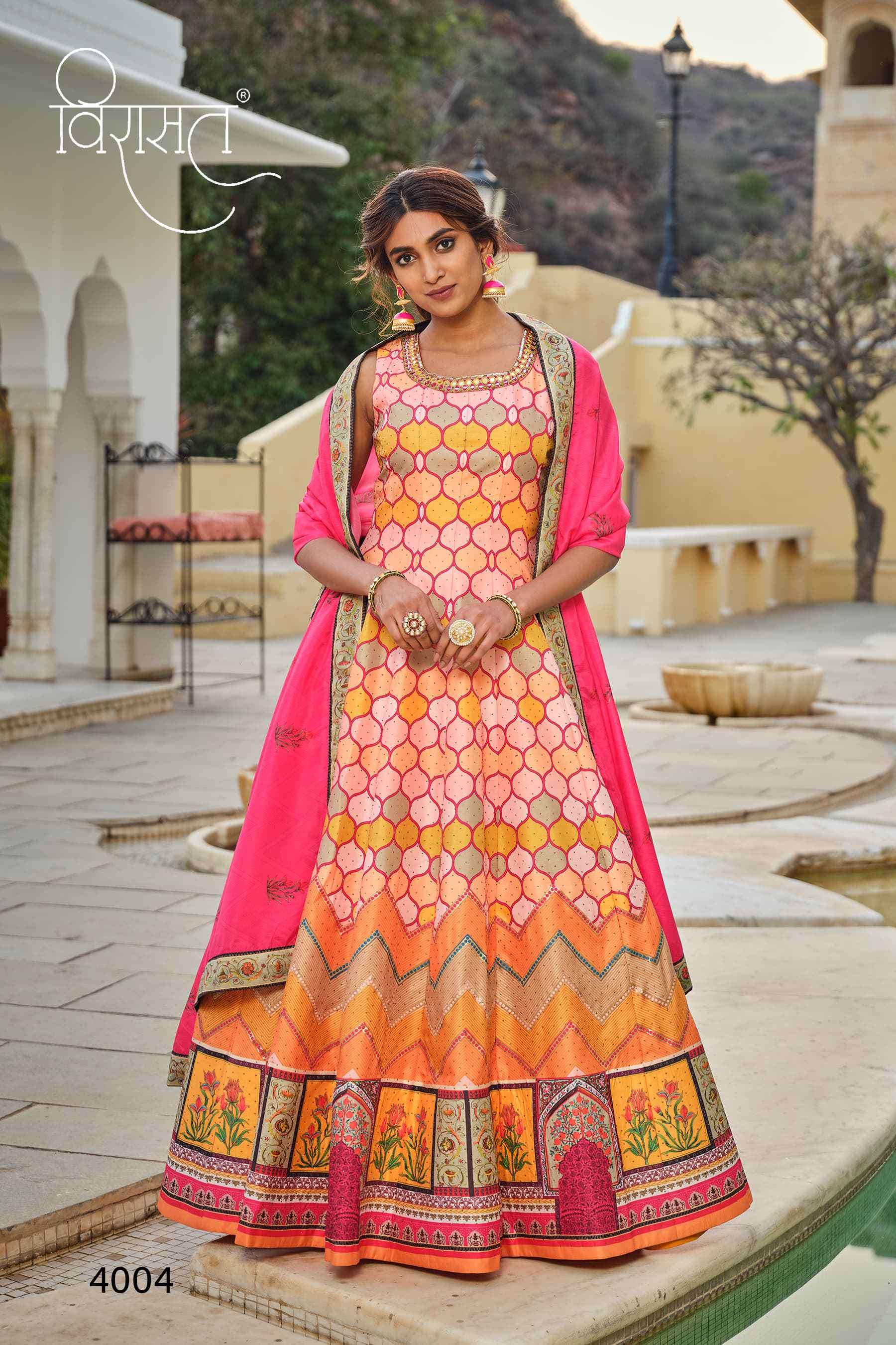 Virasat Peshwai 4001 To 4006 Exclusive Designer Gown view 7