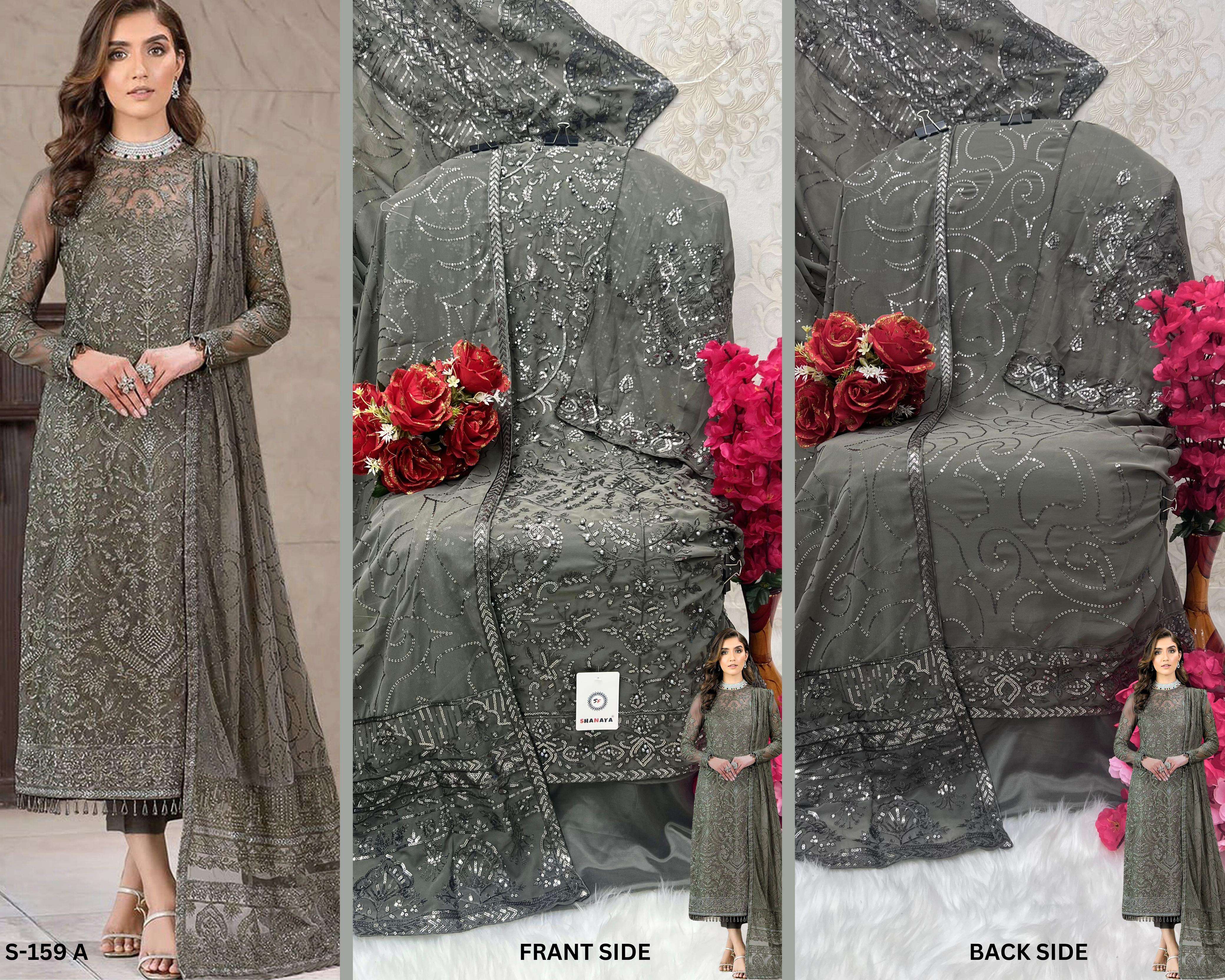 Shanaya S 159 Colors Elegant Georgette Pakistani Salwar Kameez view 6