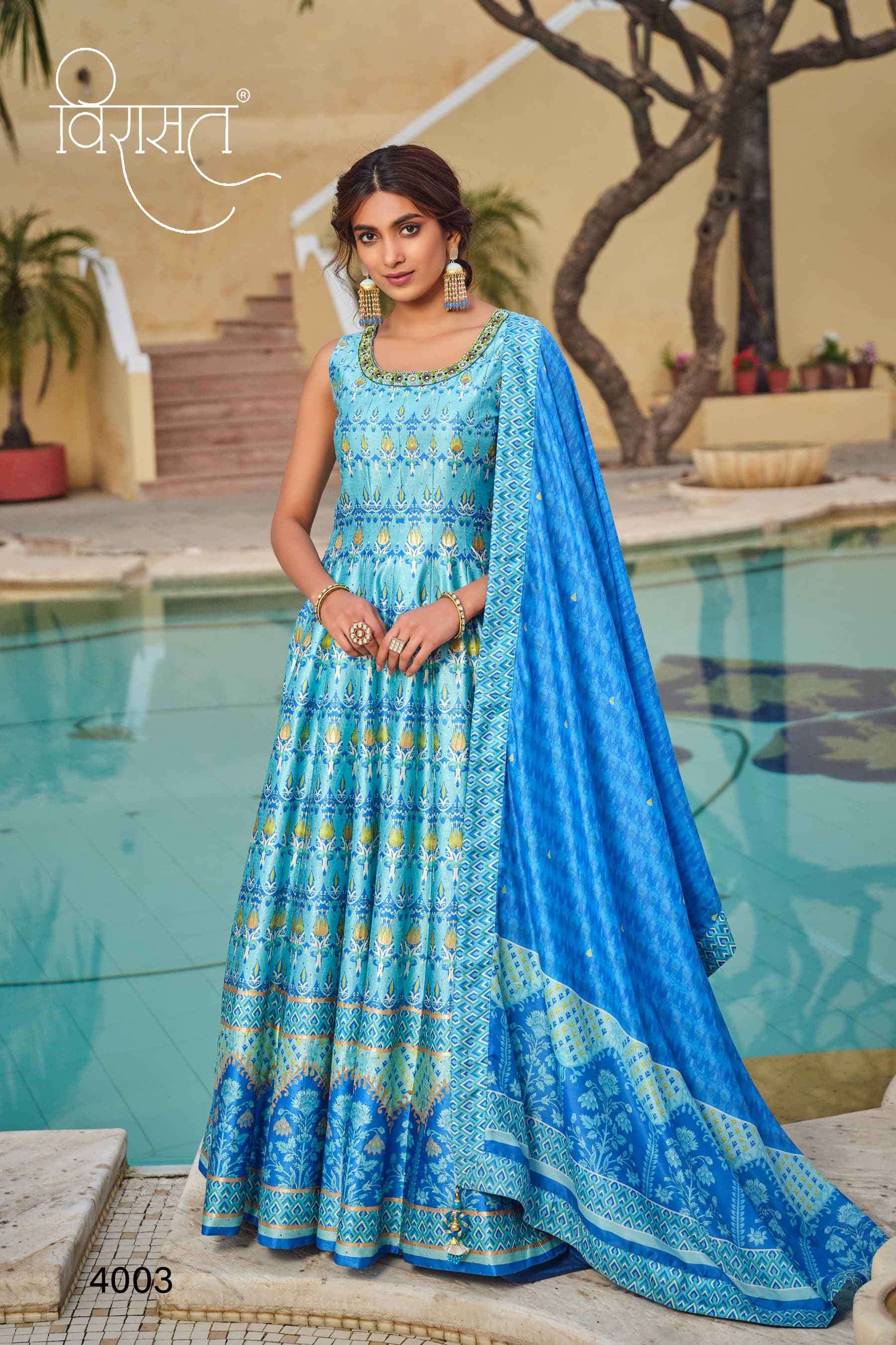 Virasat Peshwai 4001 To 4006 Exclusive Designer Gown view 19